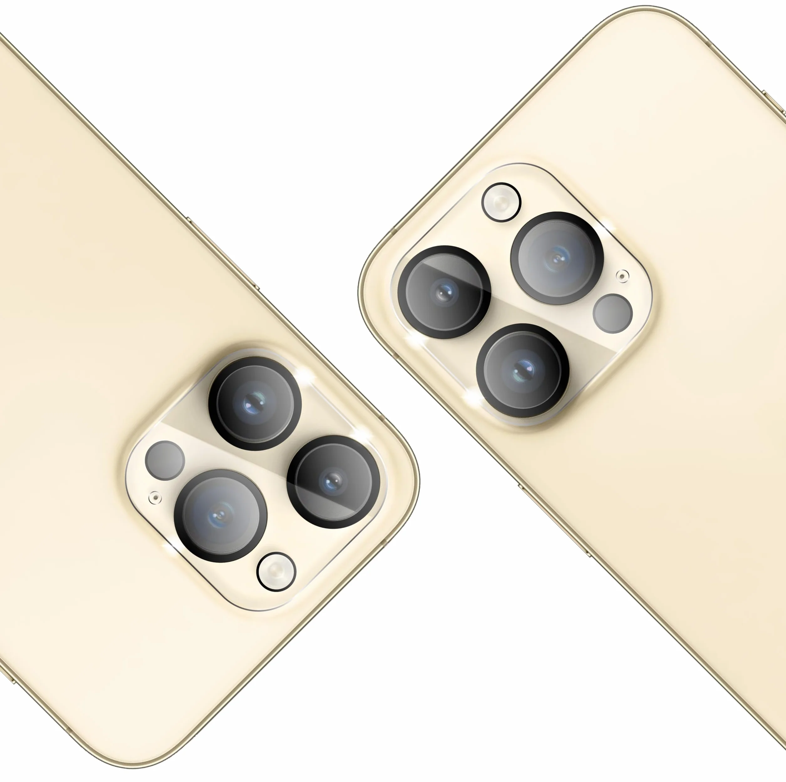 Osłona obiektywu aparatu dla iPhone 14 Pro / 14 Pro Max [2 Sztuki] szkło na aparat hartowane, folia ochronne obiektyw tylna