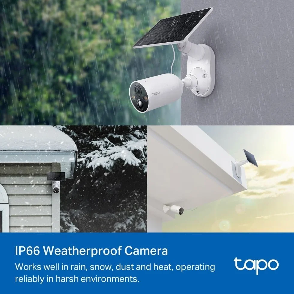 TP-Link Tapo C425 KIT | Kamera zewnętrzna 2K QHD z baterią + stacja H200 | Pełnokolorowy obraz nocny | AI detekcja | Dwukierunkowe audio | Kompatybilna z Alexa i Google Home