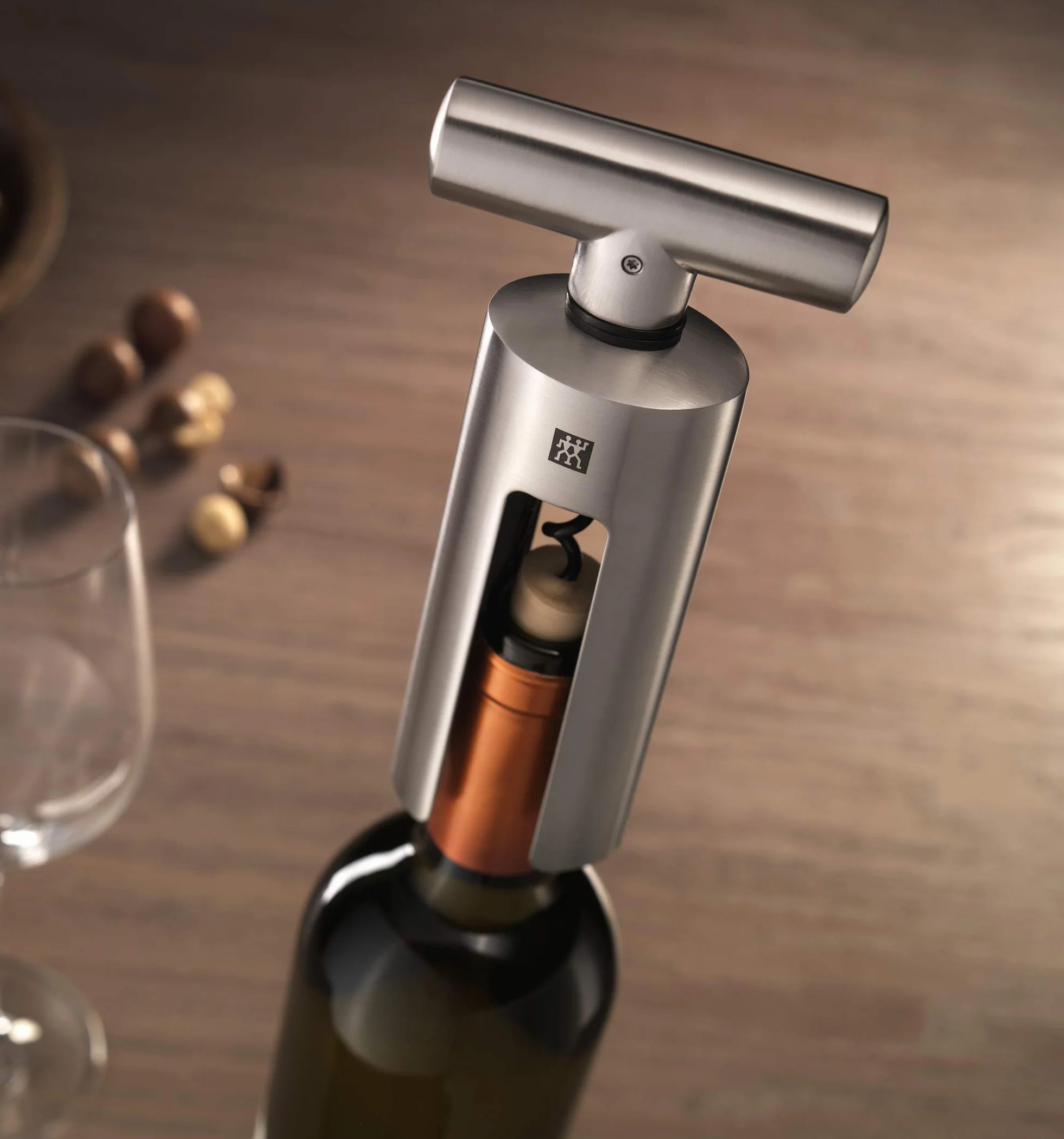 ZWILLING Tire-Bouchon, Inox 18/10, 19 cm, Couleur Argent, série Sommelier