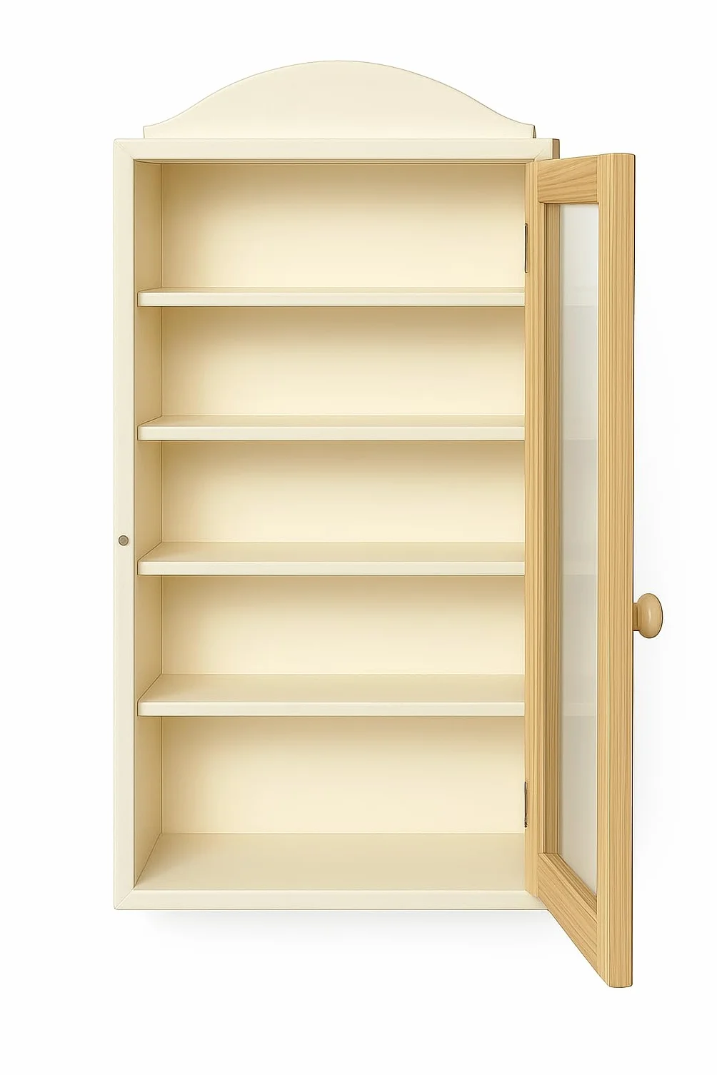 Vitrine Collections. en Bois Naturel, à Peindre. artisanats. Mesures: 25*8.5*44 cms. Collections. en Bois Naturel, à Peindre. artisanats.