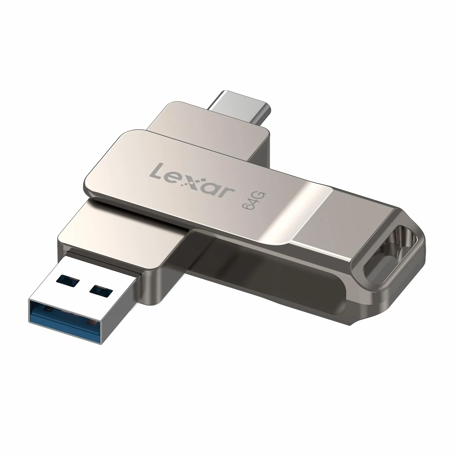 Lexar D40E 64 Go Clé USB 3.2 Gen 1 Type-C Flash Drive Métallique Pivotant