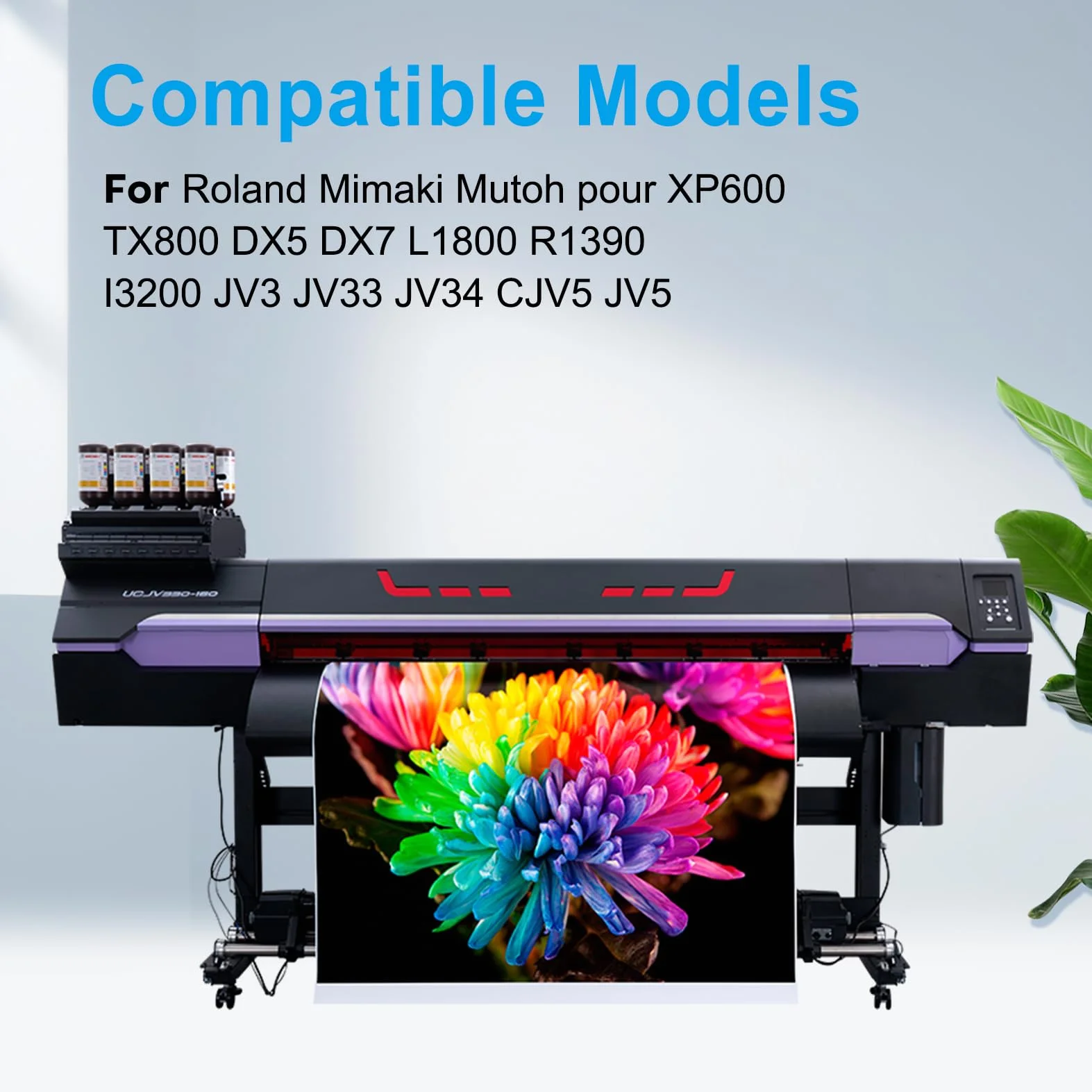 Eco Solvent Solution de Nettoyage d'encre 250 ml Compatible Epson DX5 DX7 DX9 DX10 DX11 Tête d'impression Roland Mimaki Mutoh