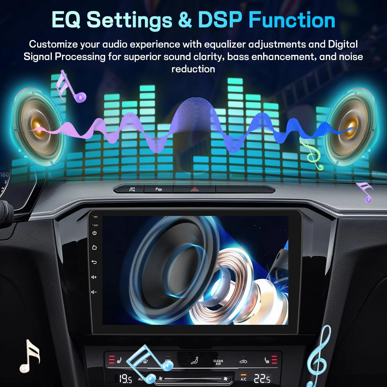 [2G+64G] Android Radio samochodowe do Mazda 3 2003-2009, nawigacja GPS, 9-calowy ekran dotykowy Radio z bezprzewodowym CarPlay i Android Auto, EQ DSP, WiFi, FM RDS, Bluetooth, SWC+kamera cofania