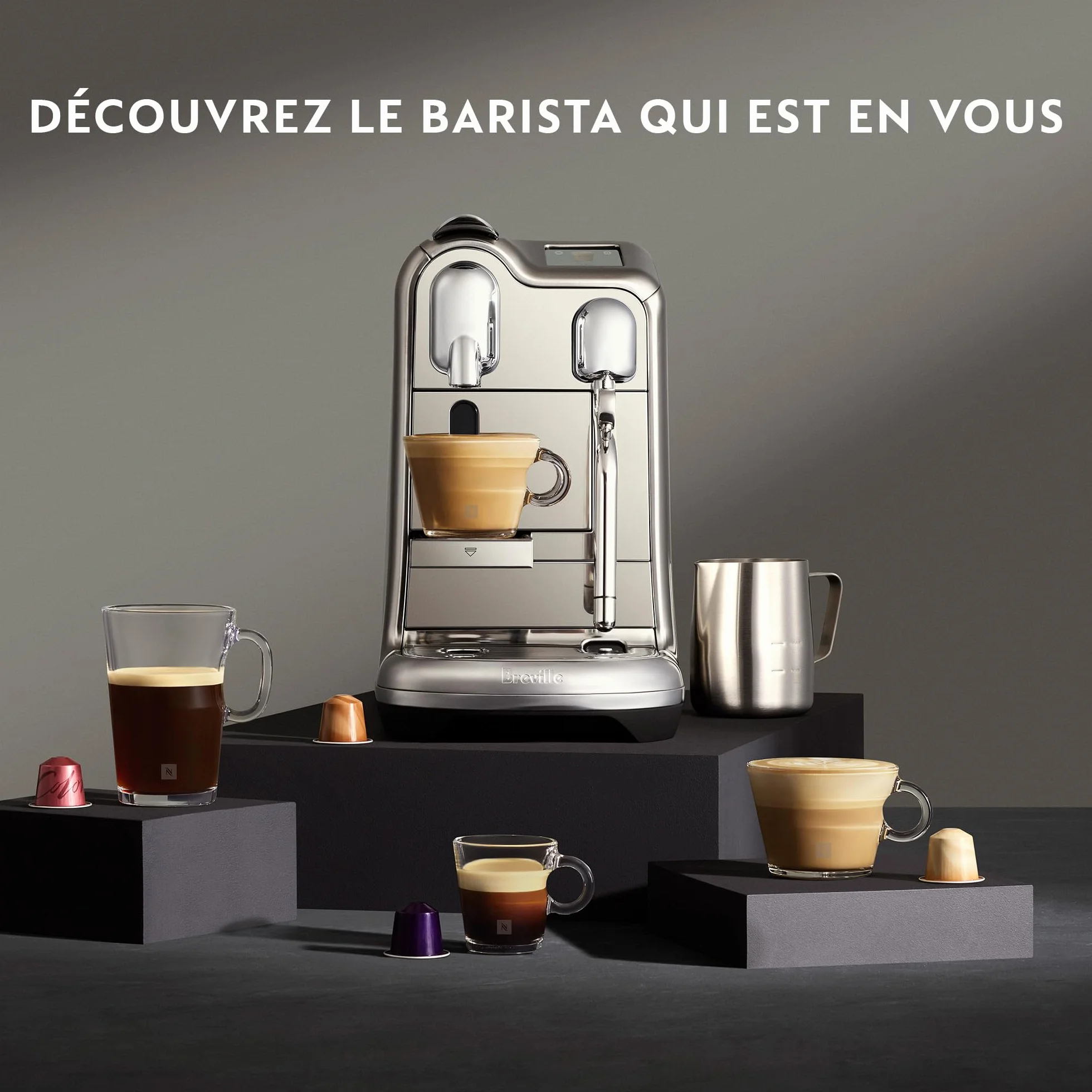 Nespresso Creatista Pro Machine à café, SNE900BSS par acier inoxydable, Sage Appliances