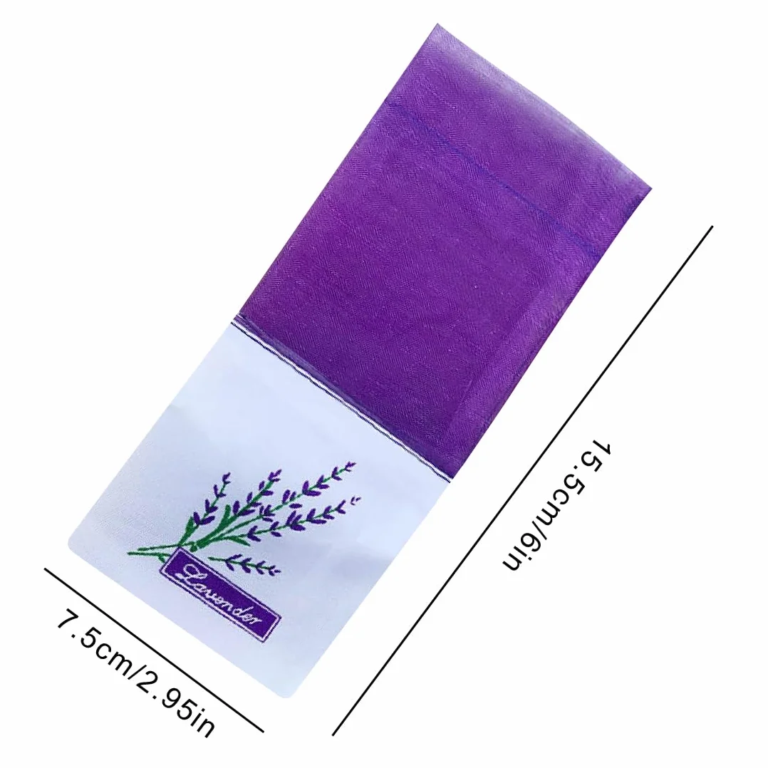 Sachet Tissu Pochettes Parfumés pour Lavande en Vrac, 12 Pièces, Sac Vide