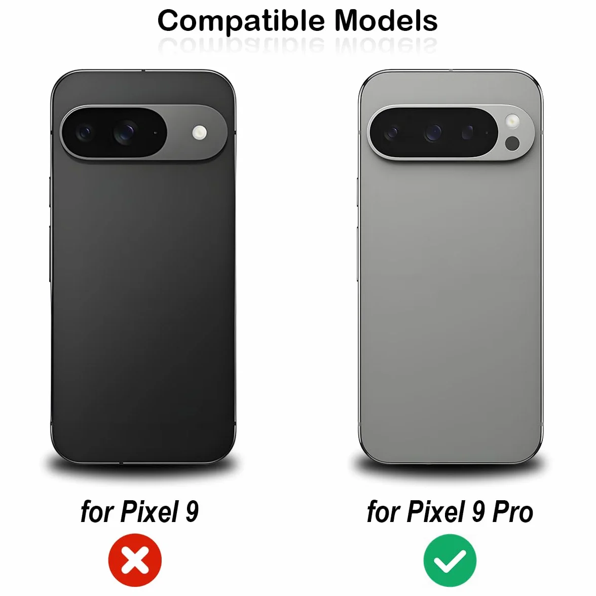 2 PCS Back Rear Camera Lens Glass Replacement for Google Pixel 9 Pro 5G 6,3" 2024, 100% Real Camera Lens Glass with Pre-Installed Adhesive and Tweezers, Precision Knife Repair Tool Kit