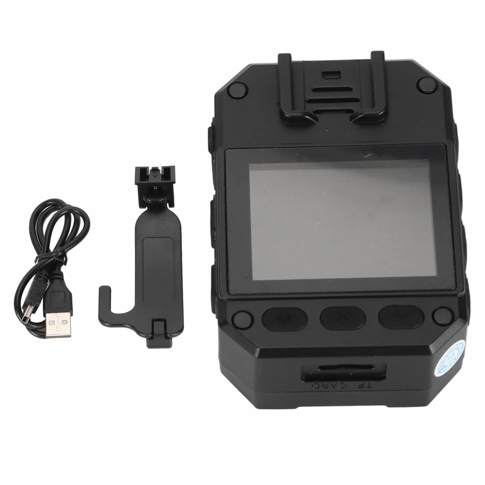 ZużytaKamera na Mini Korpus, 4K 1080P HD 1800 MAh PoręcznaKamera na Mały Korpus z Klipsem z Tyłu Noktowizor Detekcja Ruchu Wodoodporny, Kieszonkowy Rejestrator Wideo