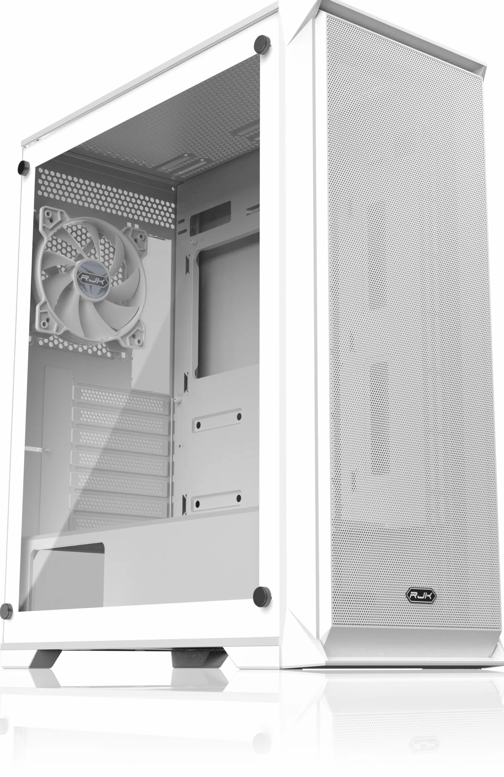 RAIJINTEK Arcadia IV, obudowa komputera Mid-Tower, ATX obudowa komputera z wentylatorem 120 mm, przedni uchwyt chłodnicy 360 mm i górny stojak 280 mm, 365 mm przestrzeń GPU