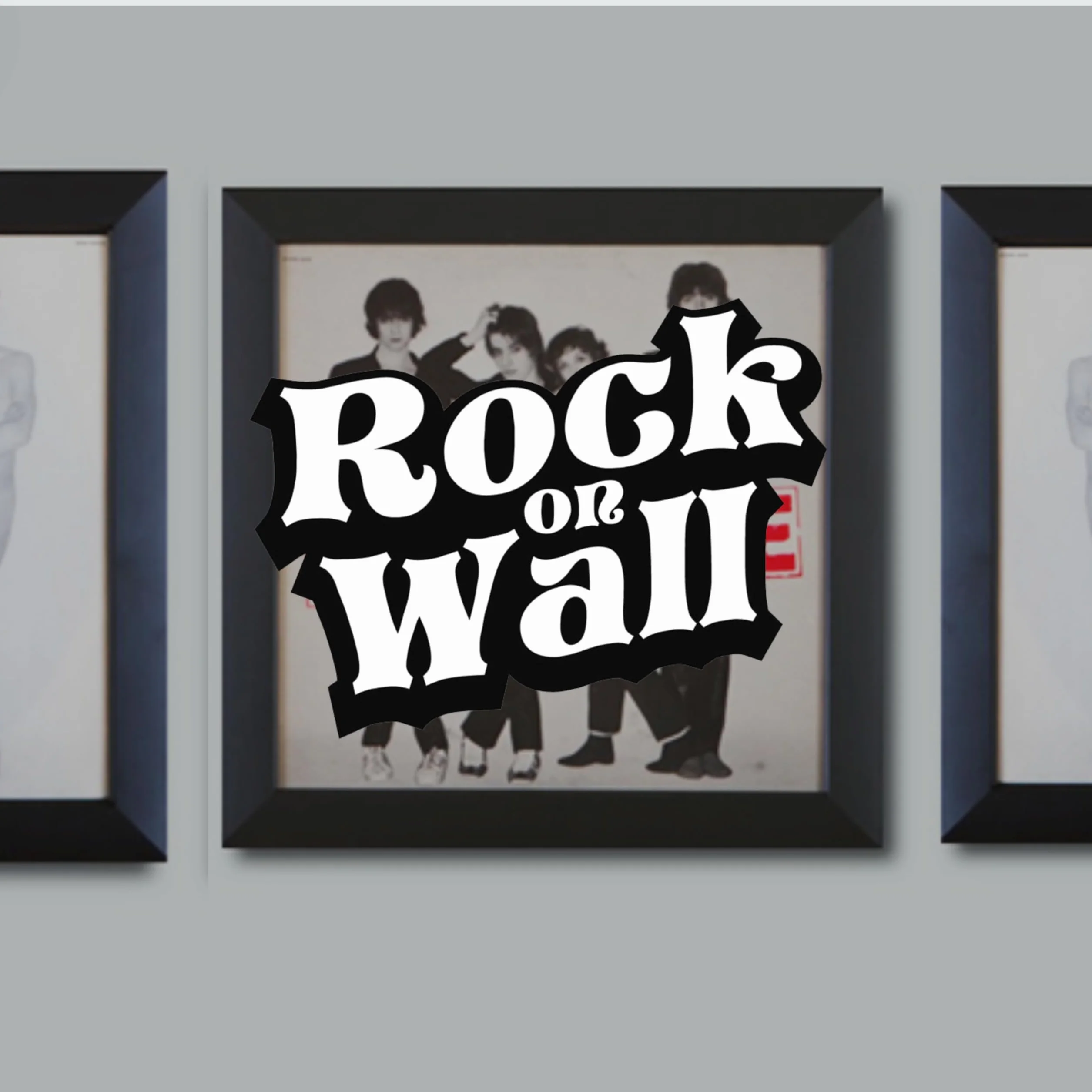 Rock On Wall Cadre pour Disque Vinyle Noir Ouverture Fermeture Facile Encoche de Suspension Intégrée Fabriqué en France