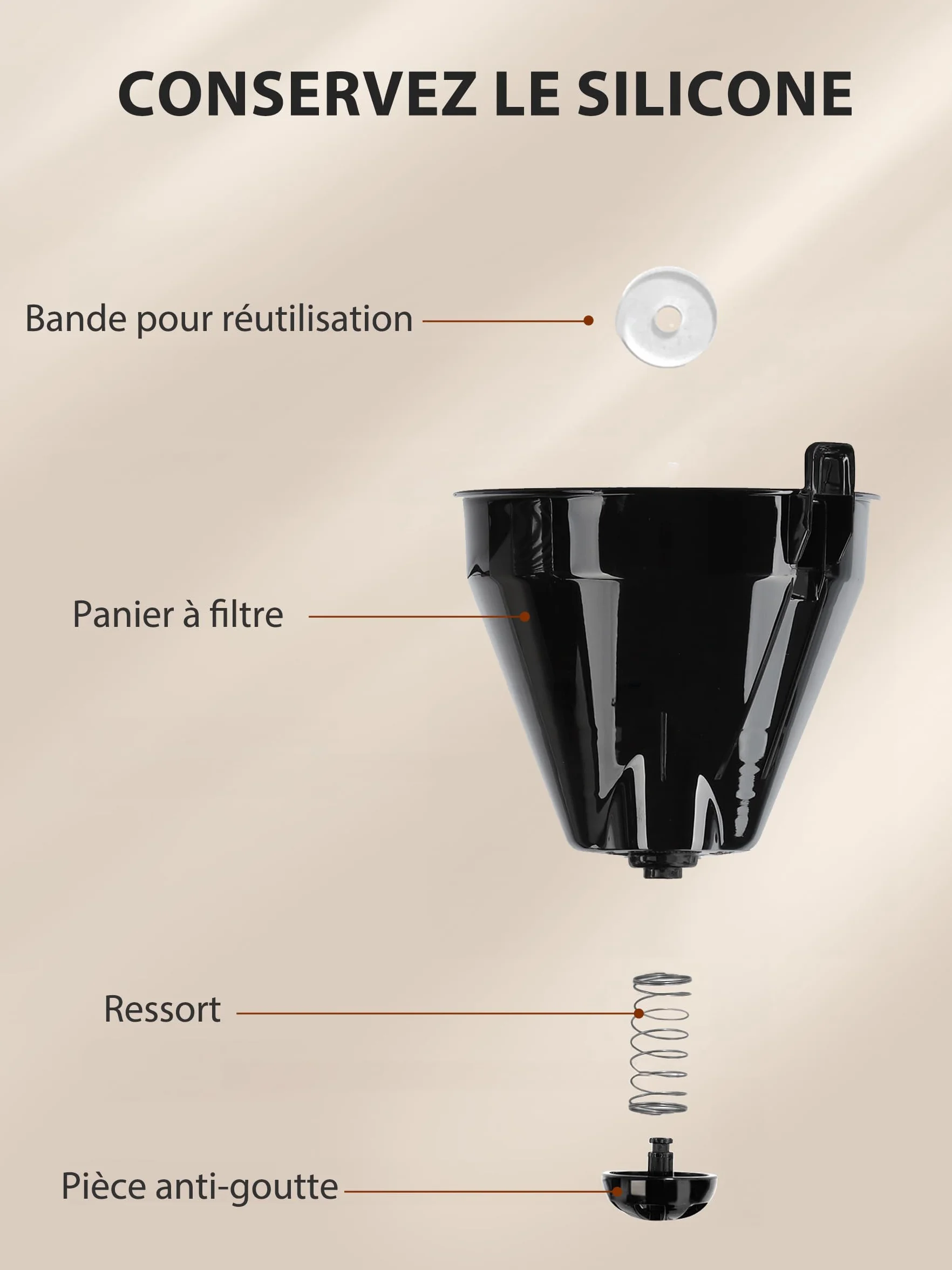 Aigostar Cafetière Filtre Électrique Programmable 24h 12 Tasses 1,5L Acier Inoxydable Réglage Intensité Écran LCD Anti-Goutte Maintien Chaud Auto-Nettoyage 1000W,0% BPA,Noir