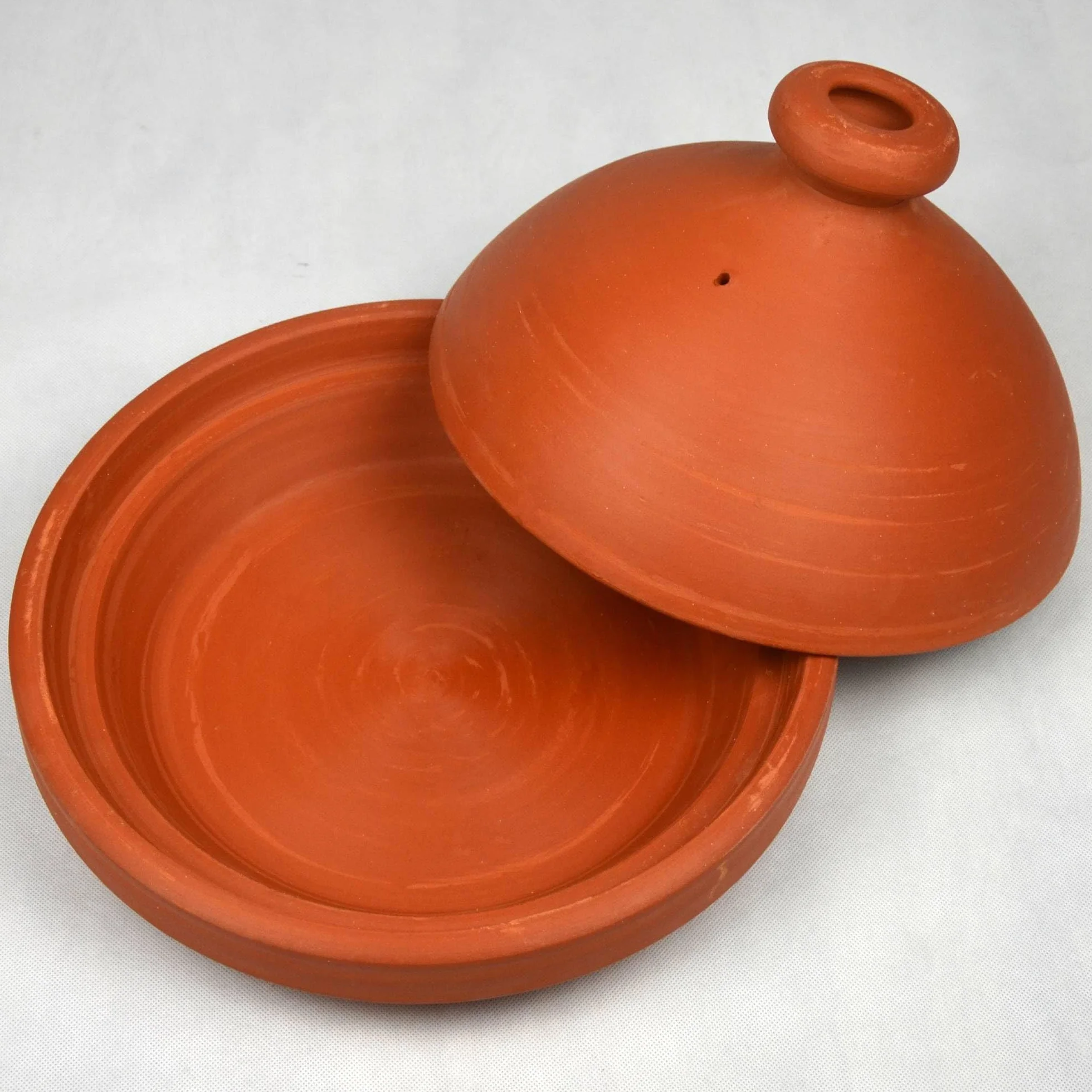 L'Orient Tajine marocain en terre cuite, originale, marmite marocaine, diamètre : 35 cm, casserole non émaillée, pour 6 à 8 personnes