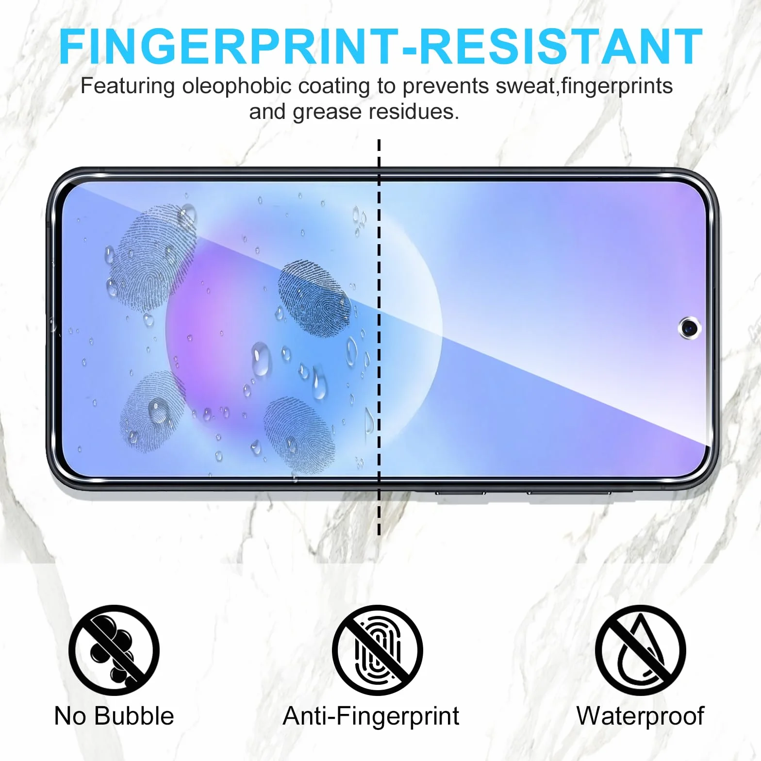 Phoona 2 sztuki szkła hartowanego do Samsung Galaxy A57, Ultra HD, przezroczysta folia ochronna o twardości 9H, ochrona przed odciskami palców, bez pęcherzyków powietrza, ochrona ekranu do Samsung A57