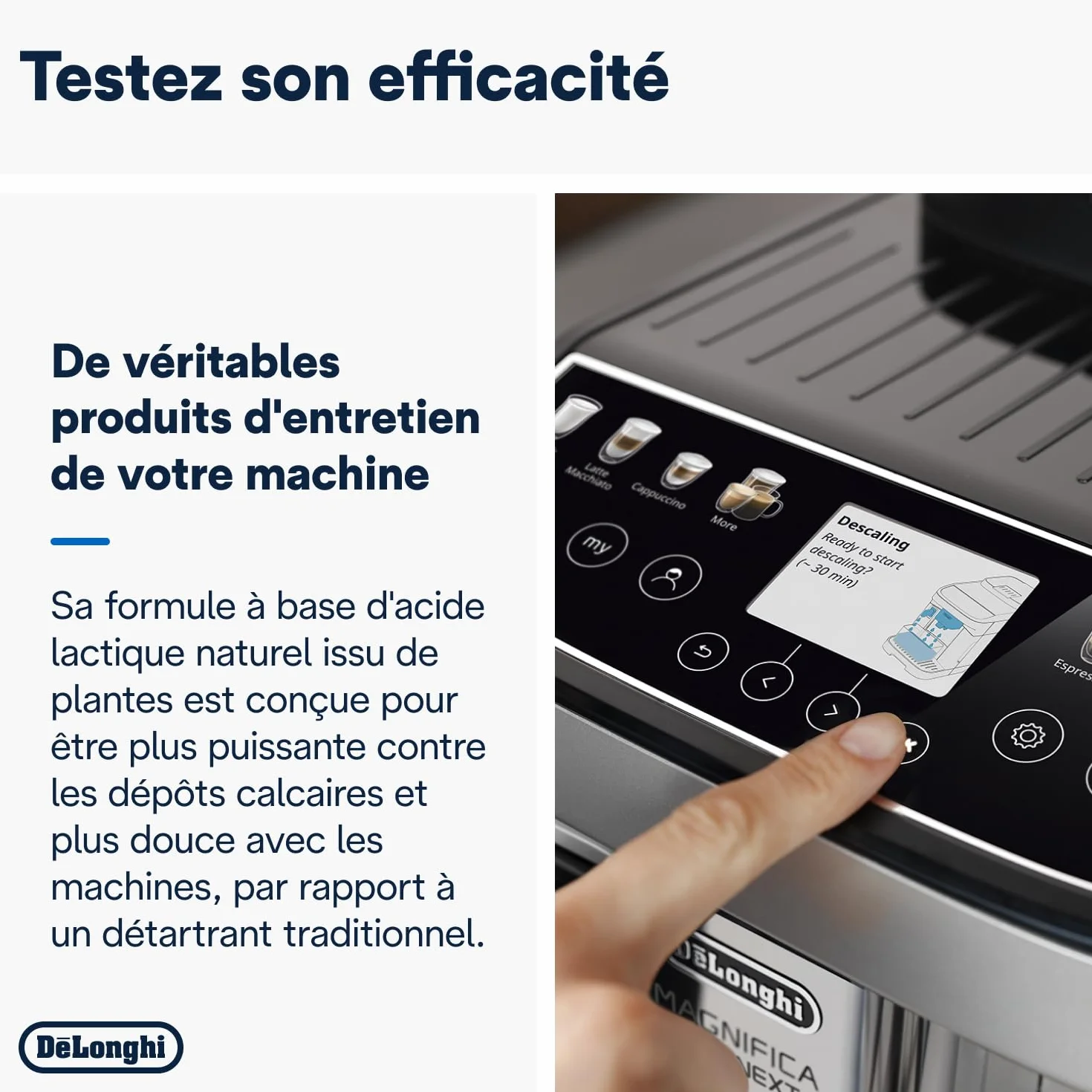 De'Longhi EcoDecalk Détartrant DLSC500, 5 Doses, 500ml, Accessoire de Maintenance pour Machine à Café