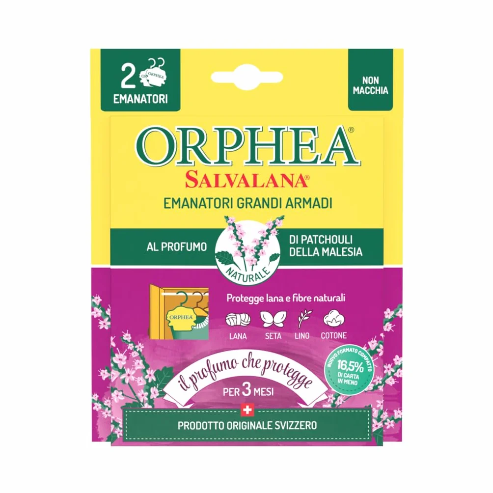 Orphea Lot de 2 draps Salvalana protection laine fibres naturelles parfum bois de santal bergamote