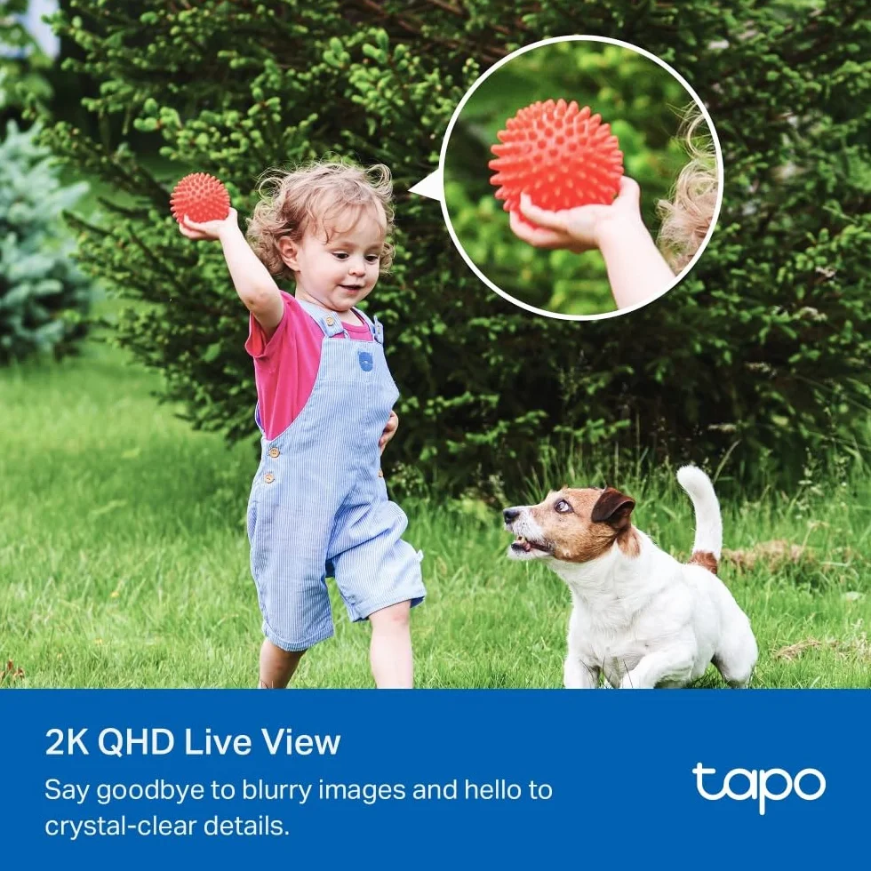 TP-Link Tapo C425 KIT | Kamera zewnętrzna 2K QHD z baterią + stacja H200 | Pełnokolorowy obraz nocny | AI detekcja | Dwukierunkowe audio | Kompatybilna z Alexa i Google Home