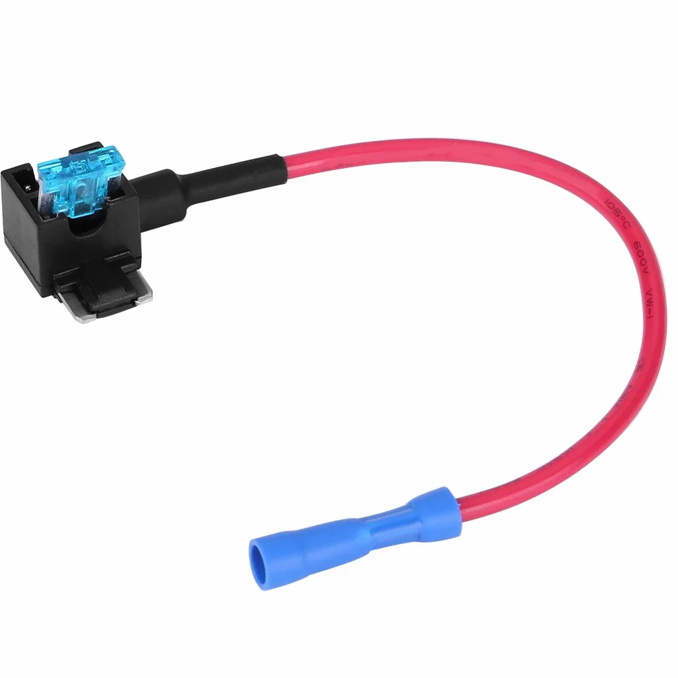 5 szt. adapter bezpiecznikowy do samochodu z uchwytem, automatyczny adapter z bezpiecznikiem, 15 A (mikro-mini)