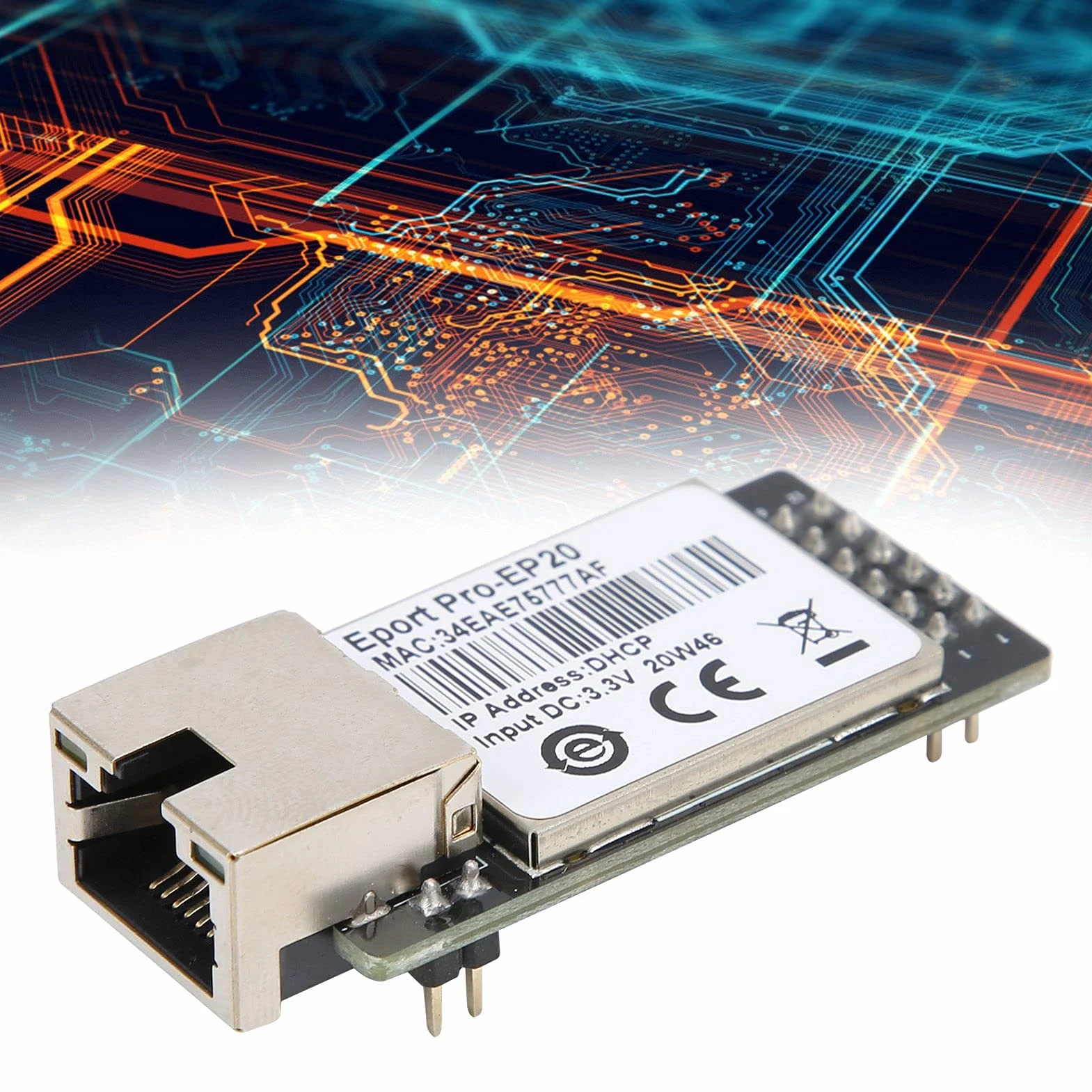 Moduł sieciowy TTL, przyłącze sieciowe TTL Seryjny do modułu Ethernet. Łatwa konfiguracja za pomocą interfejsu internetowego dla systemu