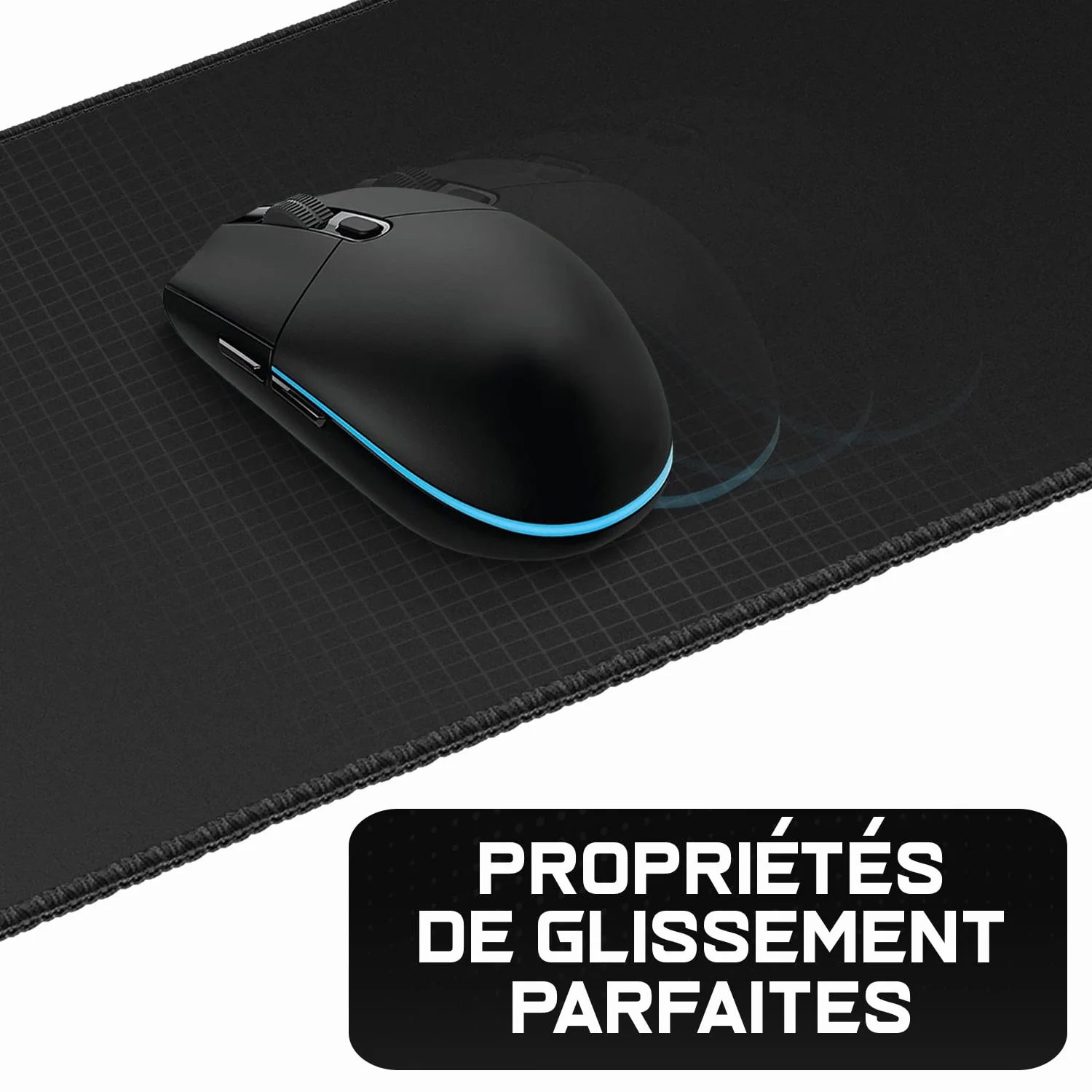 Sidorenko Tapis de Souris XXL 900x400 mm Noir - Grand Tapis Bureau Gaming Antidérapant Imperméable Microfibre Mousepad PC XL 90x40