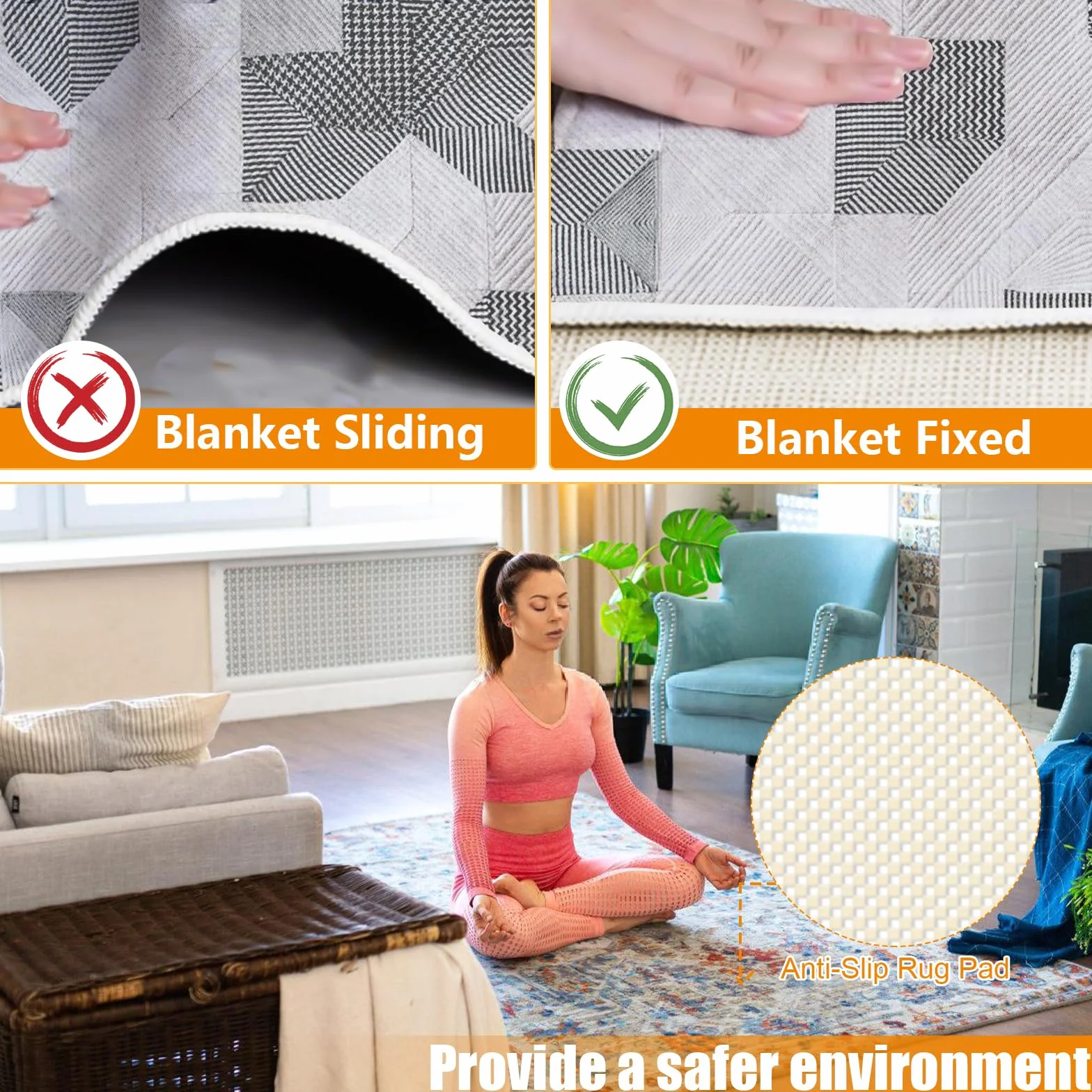 Sous-Tapis Antidérapant PVC 100 x 150 cm Découpable pour Cuisine Étagères Plateau Moquette Blanc