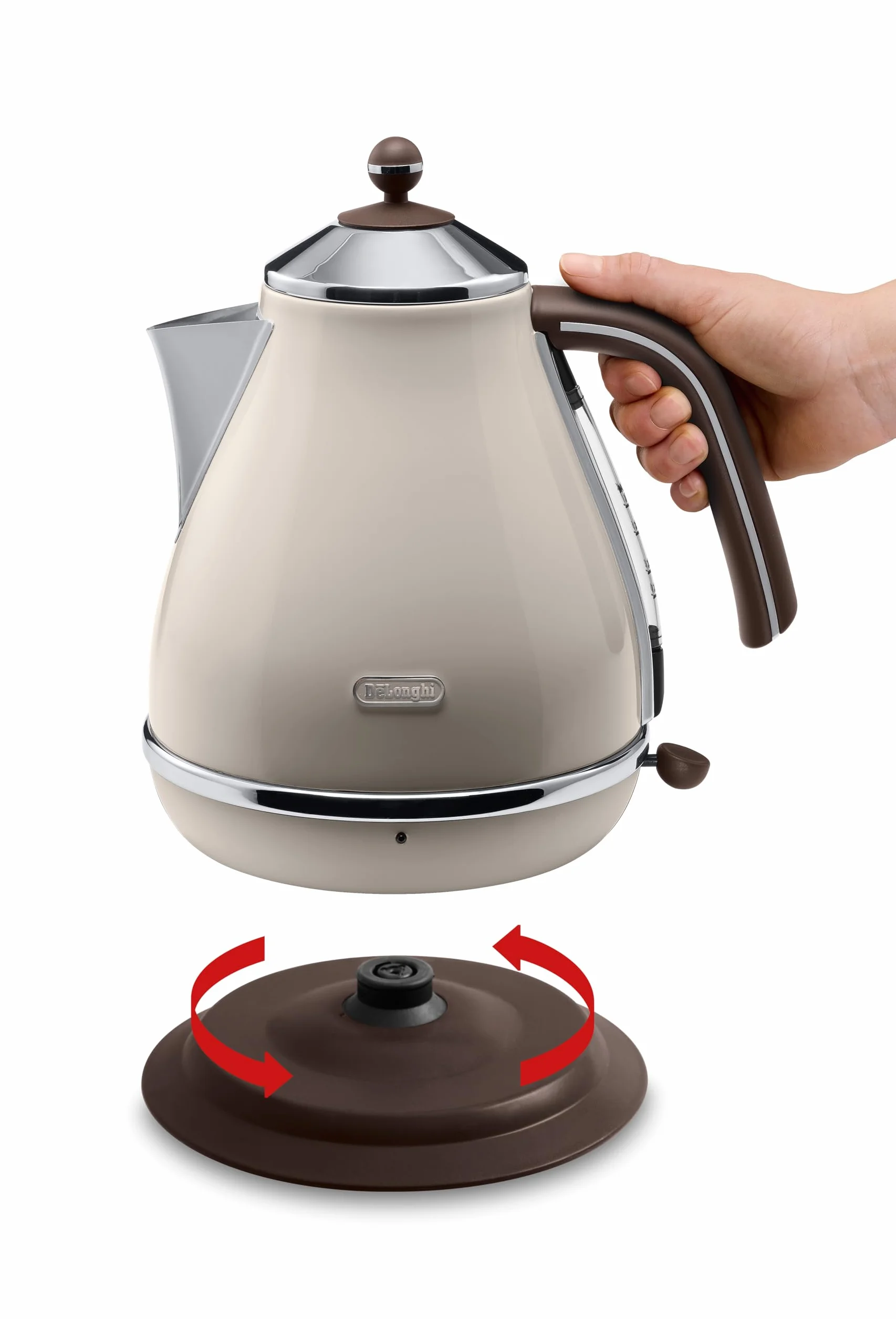 De'Longhi KBOV 2001 Bouilloire (1,7 l, style rétro) taille unique beige