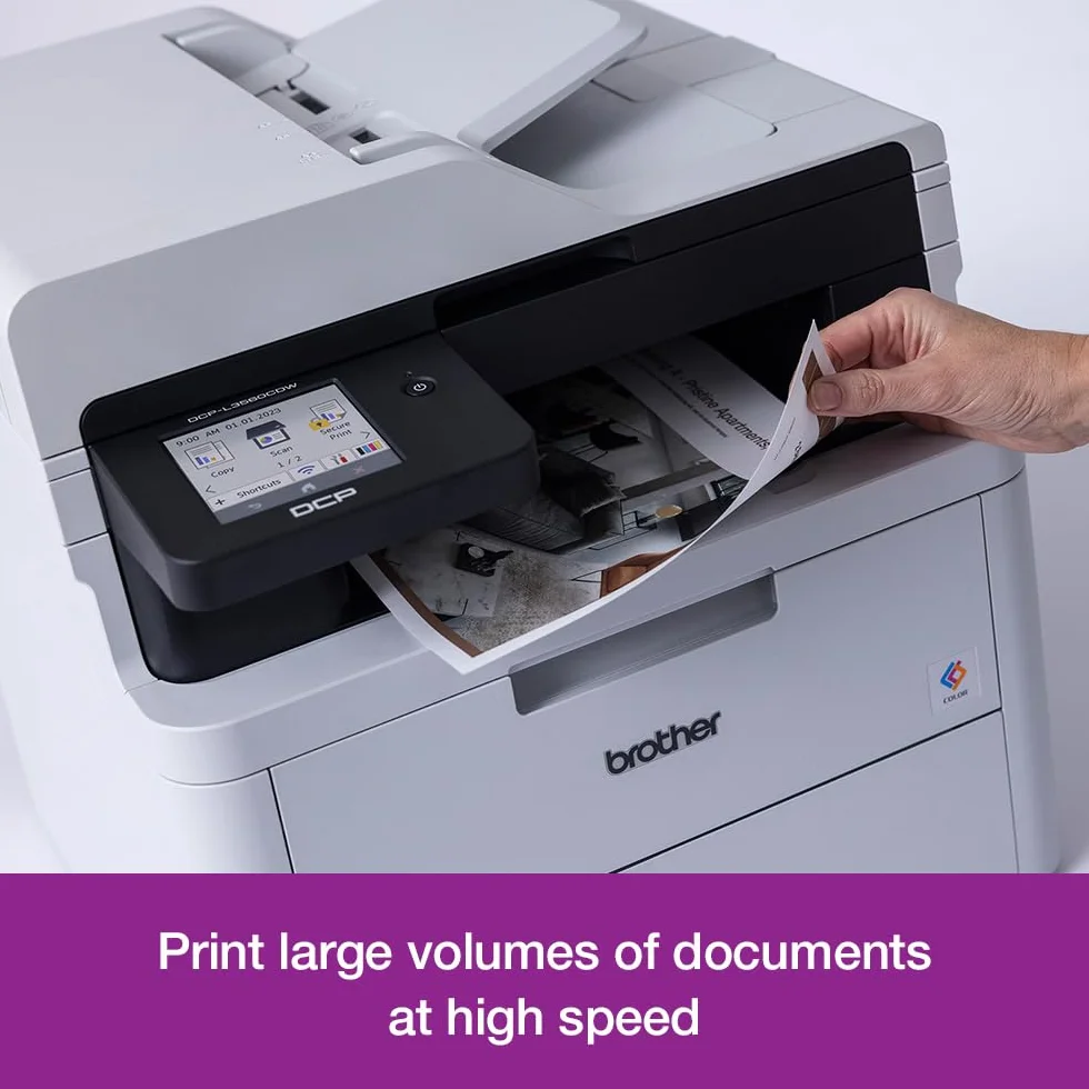 Brother DCP-L3560CDW LED A4 600x2400 DPI 26 PPM Wi-Fi 3-in-1 Colour Printer