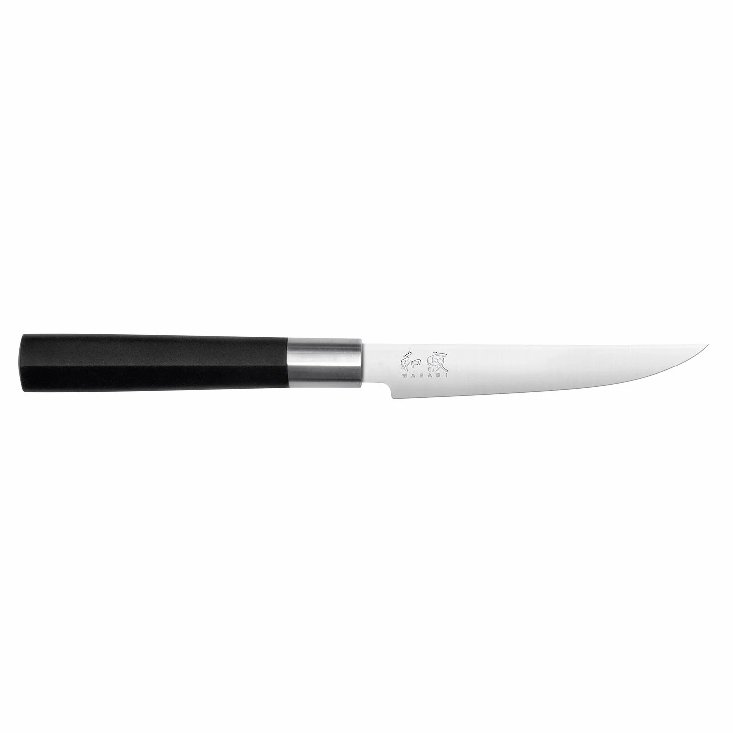 KAI Wasabi Black Deba - Longueur de Lame de 12,0 cm - Acier Inoxydable Poli 6A/1K6 58 (±1) HRC - Manche en polypropylène Noir - Hachoir Japonais - Fabriqué au Japon