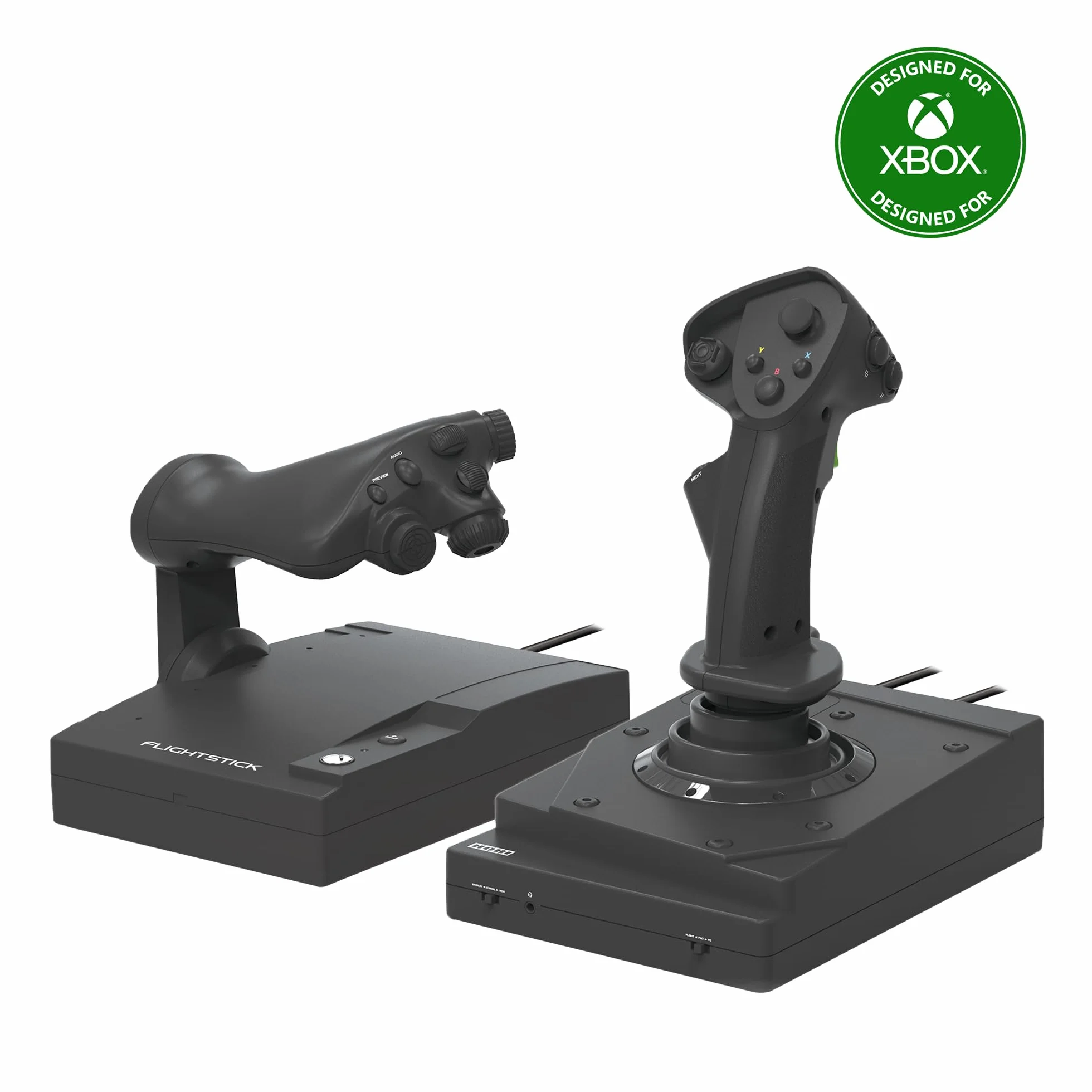 HORI HOTAS Flight Stick for Xbox Series X|S, Xbox One, PC - Officially Licensed by Microsoft