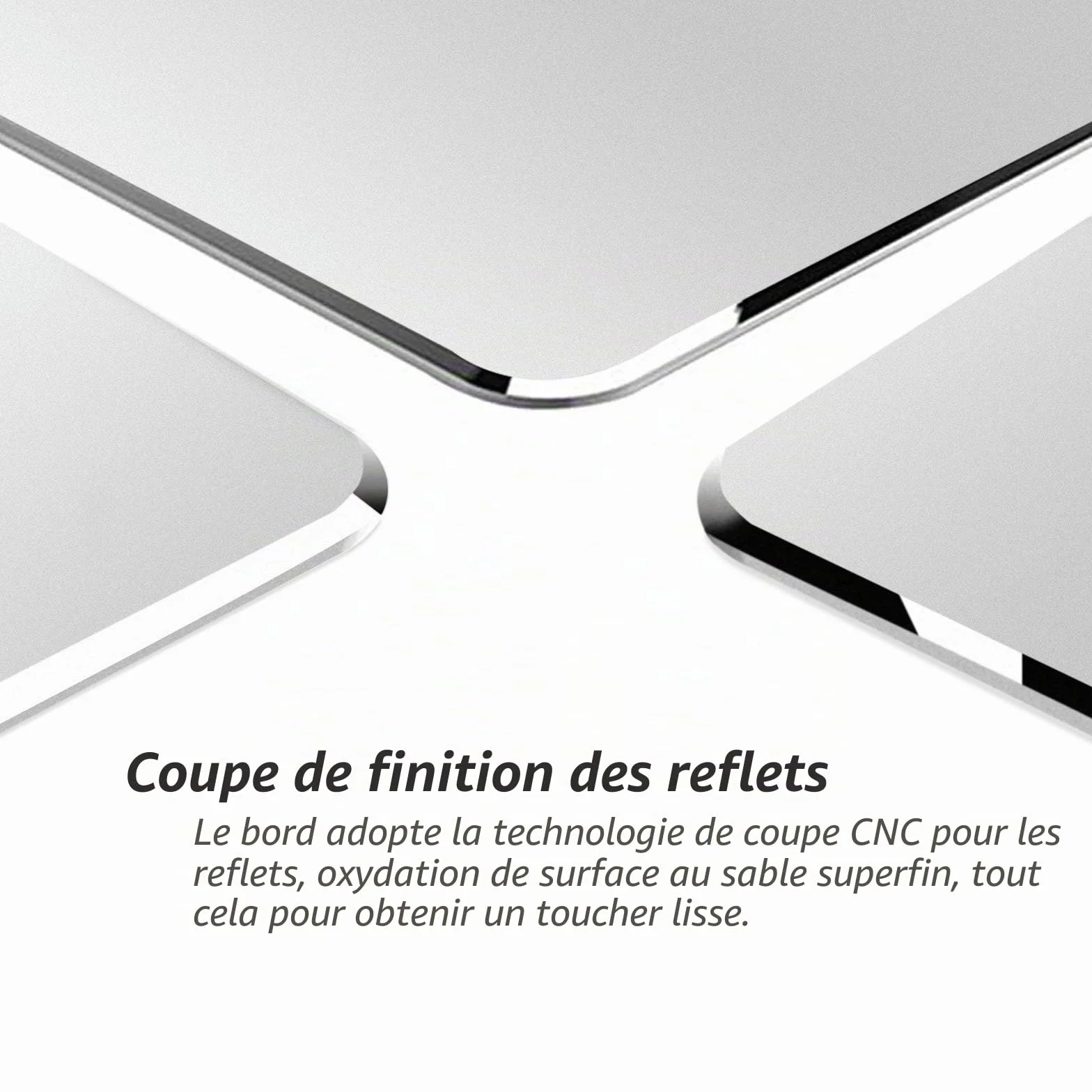 VAYDEER Tapis de Souris Rigide Double Face Aluminium 23x18 cm Argenté Jeux Bureau