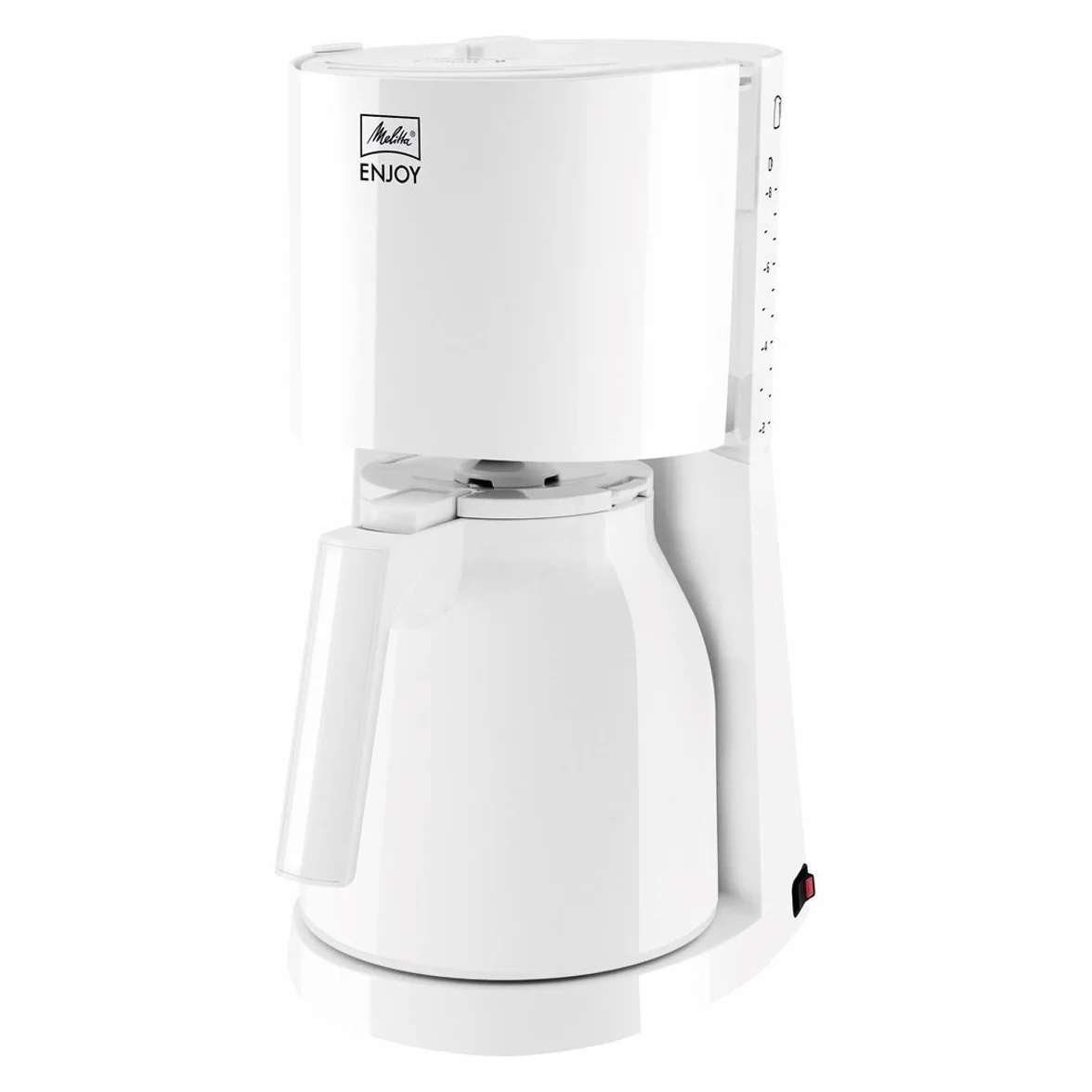Melitta Cafetière à Filtre avec Verseuse Isotherme, Sélecteur d’Arôme, Enjoy Therm, Blanc, 1017-05