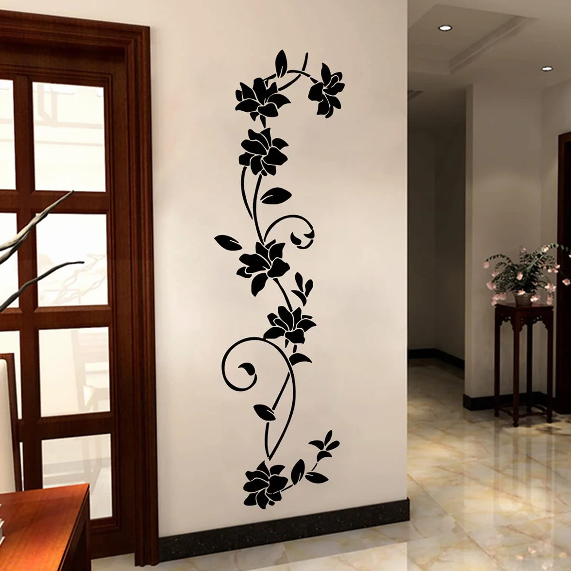 Graz Design Sticker mural XXL Motif fleurs et vigne