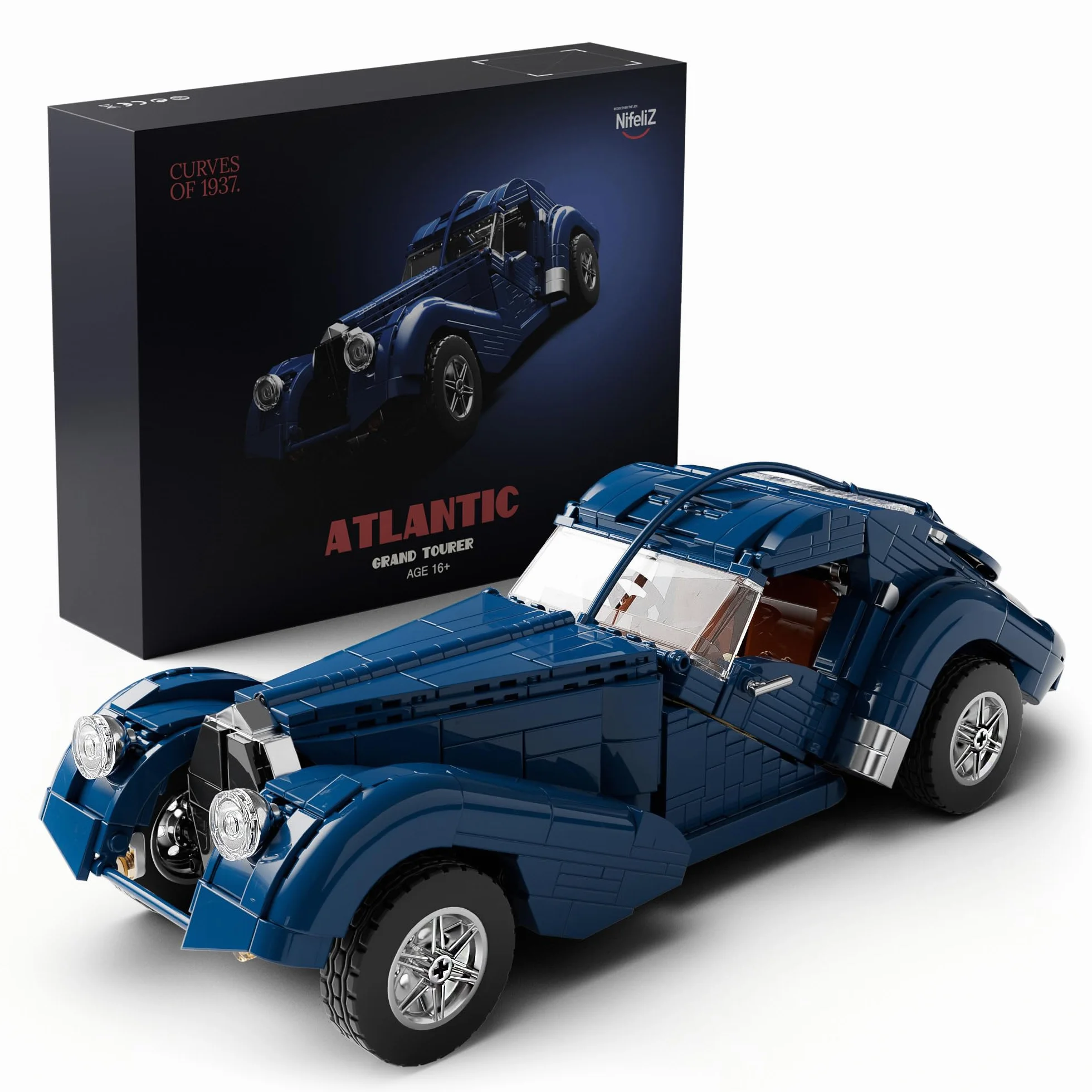 Nifeliz Kit de Construction Voiture Sport Échelle 1:14 1127 Pièces Cadeau Collectionner