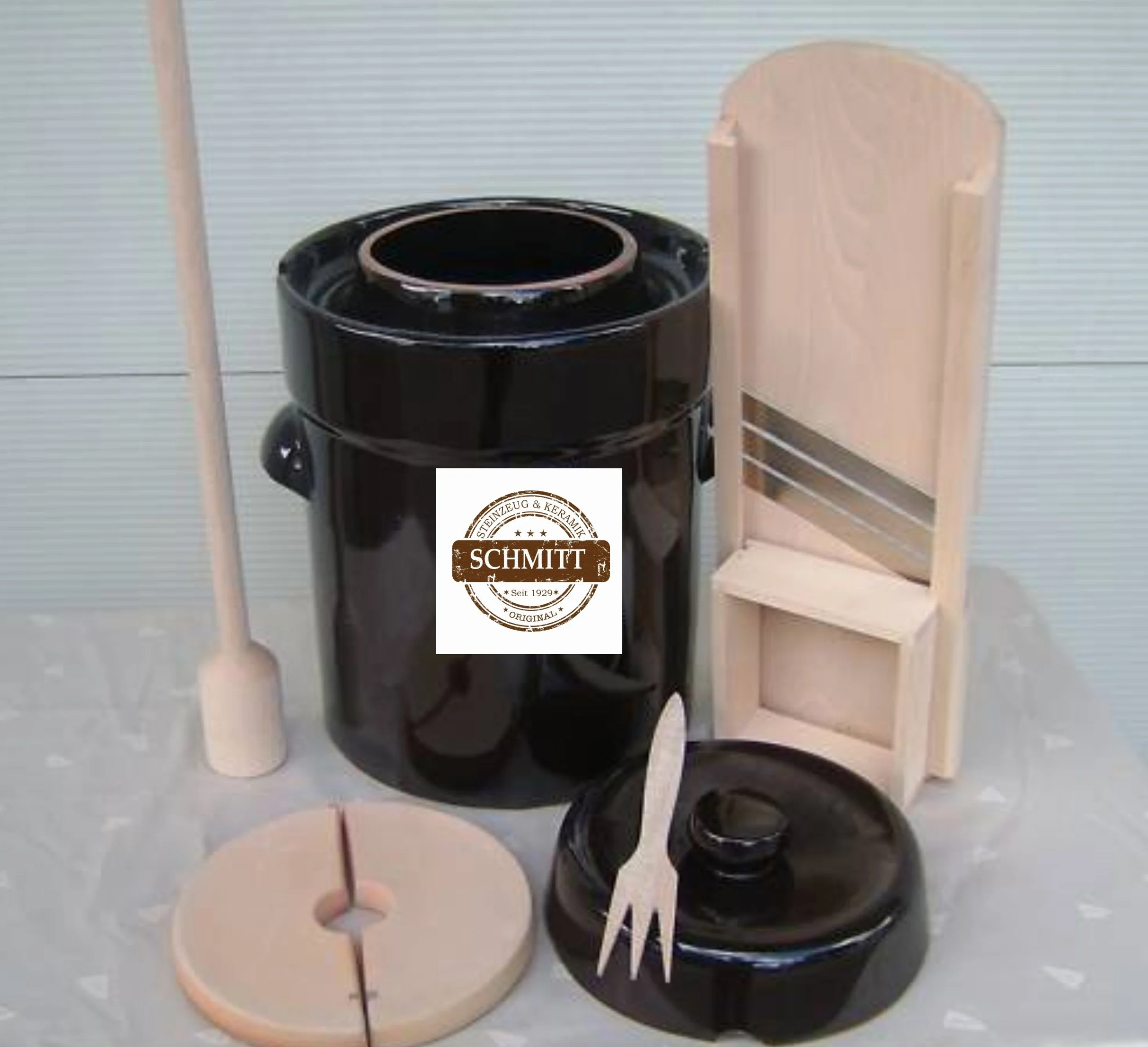 Fermentation Pot Set en Céramique Brute 10 litres Brown