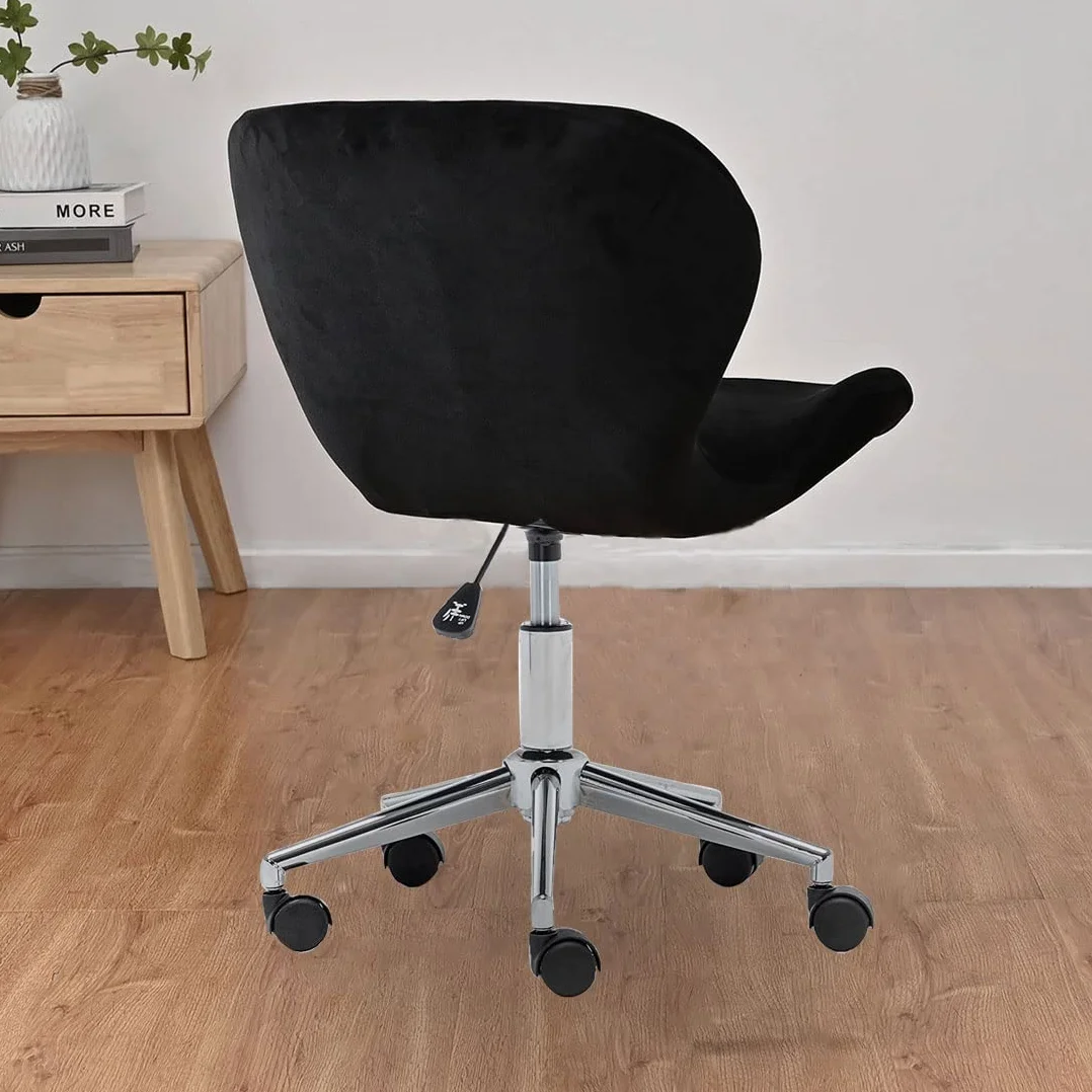 Levoberg Housse de Tabouret de Bar Incurvé Velours Extensible avec Dossier Élastique Gris foncé