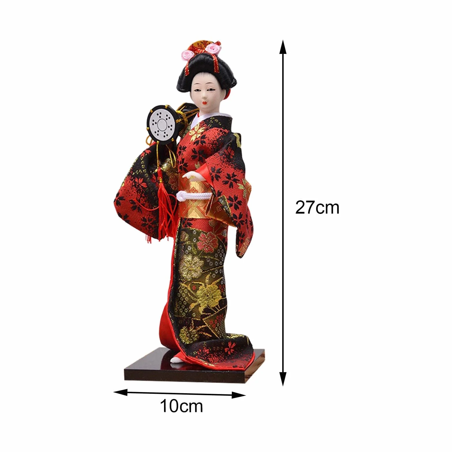 Poupée Japonaise Geisha Kimono Figurine de Collection Faite à la Main Orientale