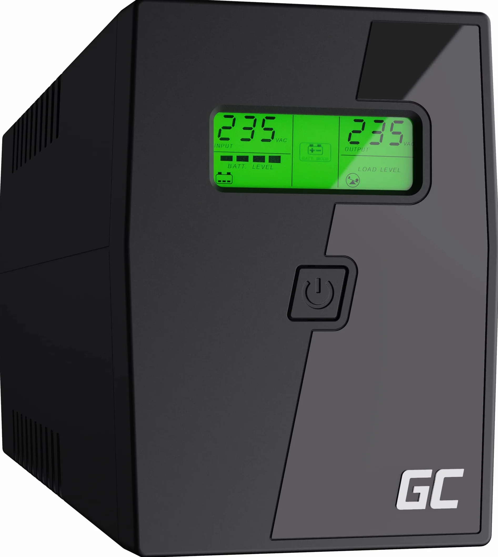 Green Cell Zasilacz Awaryjny UPS 600-999VA 360W Power Proof z wyświetlaczem LCD | Line-Interactive AVR | 230V | 2x Schuko