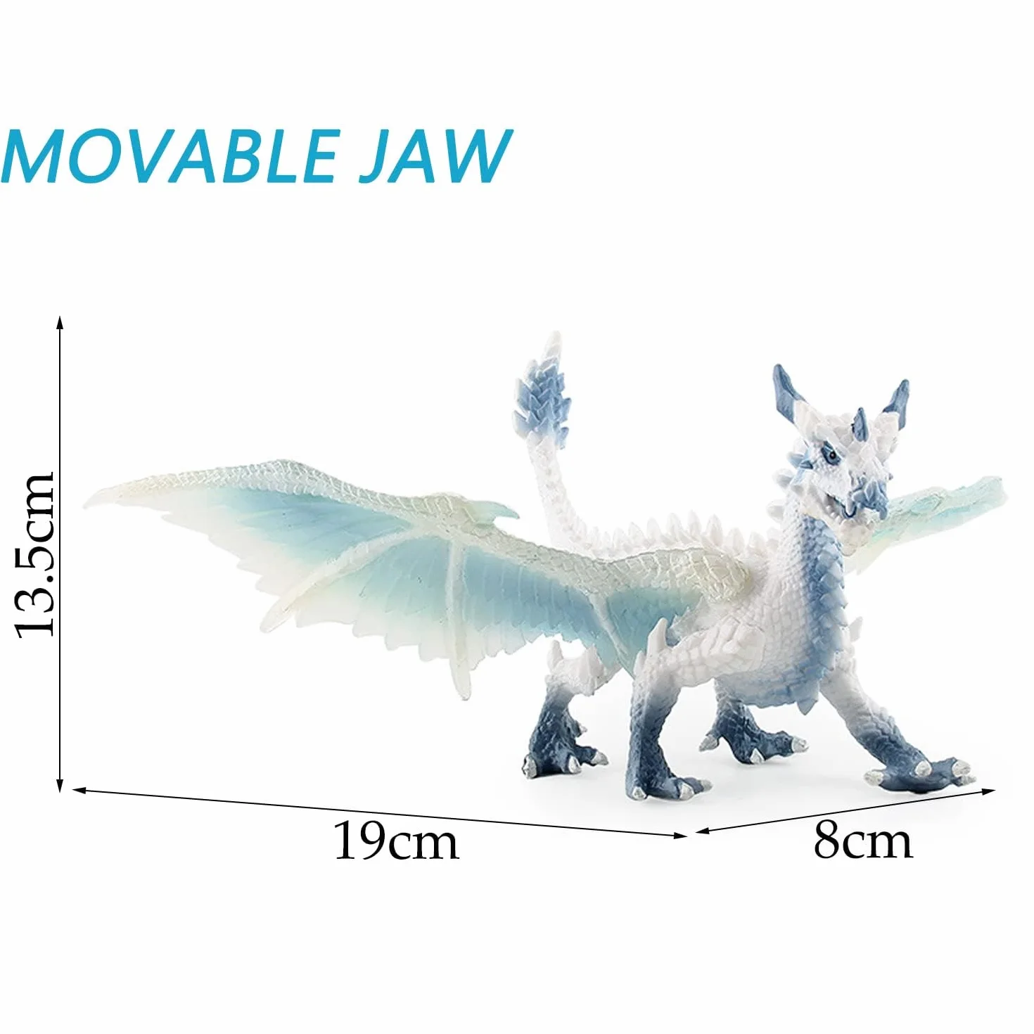 Figurine Gâteau Dinosaure Dragon de Glace Jouet Action Fête Noël Cadeau Enfants