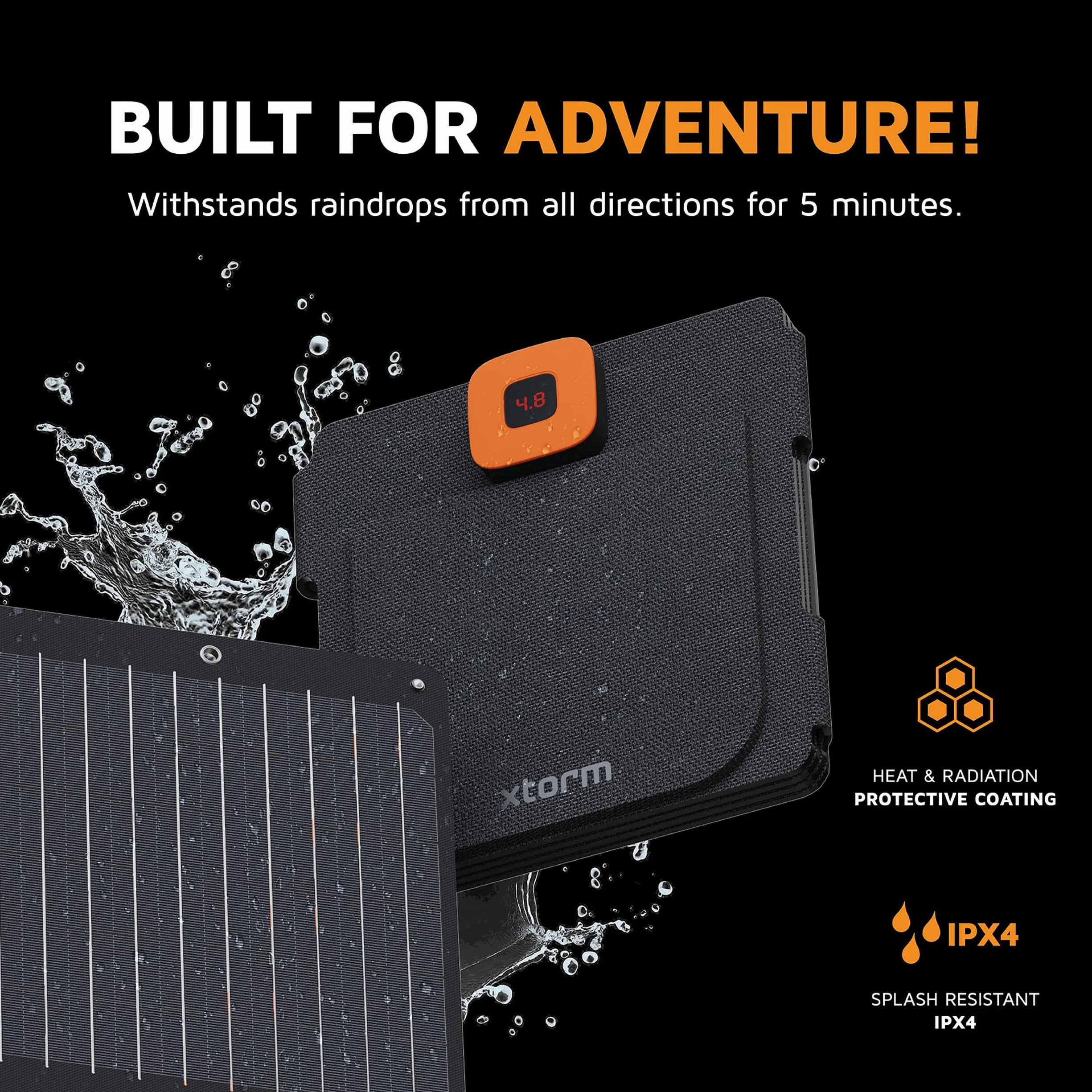 Xtorm SolarBooster Panel Słoneczny 28 W, Składany, Przenośny, Elastyczny, Monokrystaliczny EFTE, Do Użytku Na Zewnątrz, Zasilanie Słoneczne