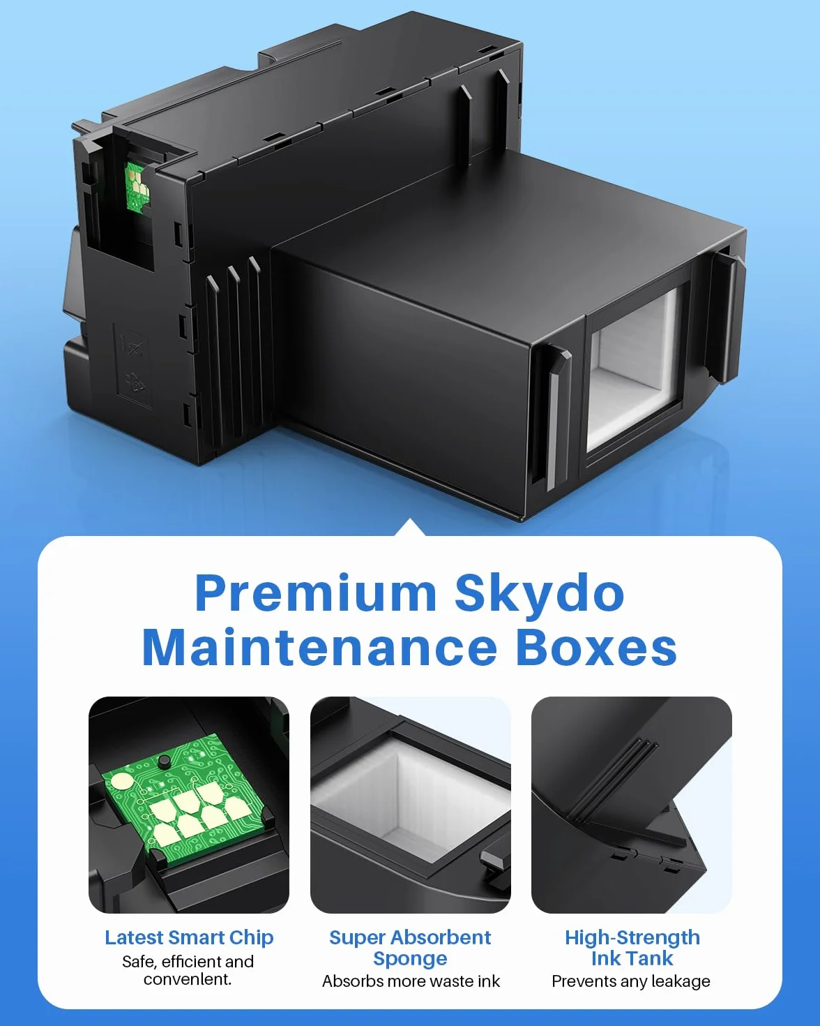 Skydo T04D1 Boîte de maintenance compatible Epson C13T04D100 pour imprimantes ET-4750 ET-3750 ET-4850 ET-15000 ET-3700