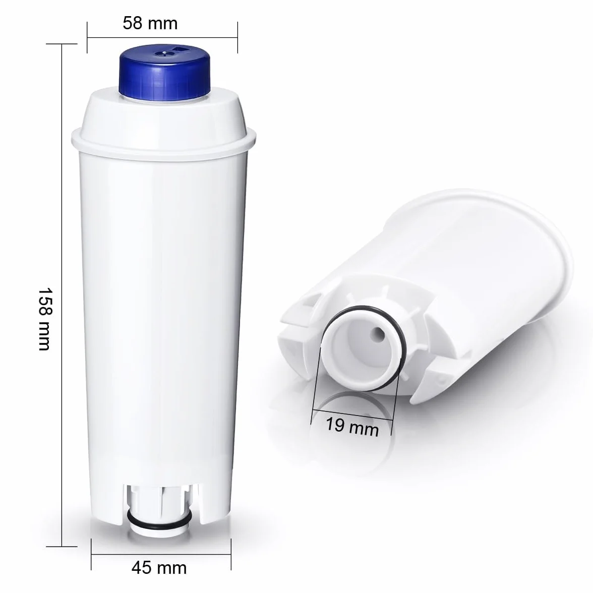 Filtre à eau Delonghi DLSC002 compatible ECAM Dinamica Magnifica S Rivelia ETAM Authentica Esam