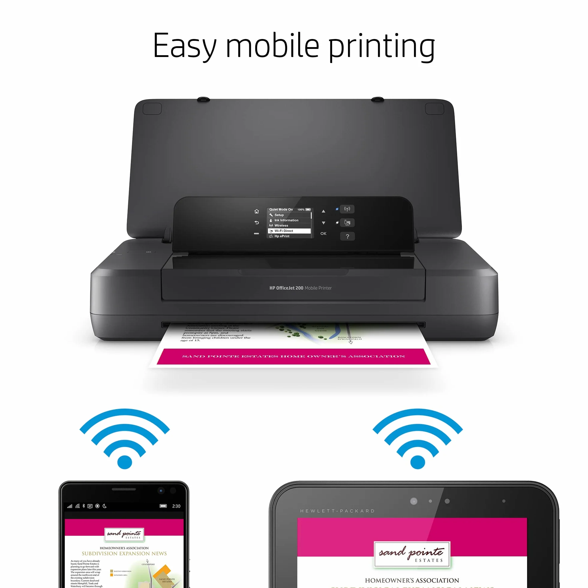 HP Officejet 200 Mobile imprimante Jet d'encre Couleur 4800 x 1200 DPI A4 WiFi