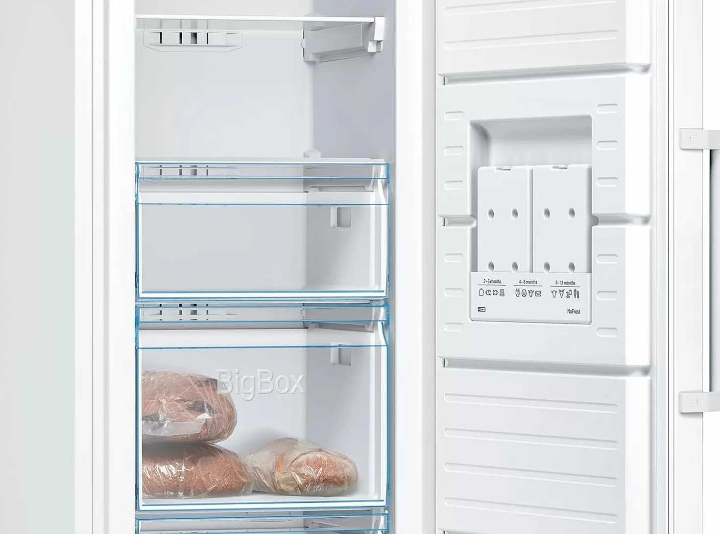 Bosch GSN58AWEV Congélateur Pose-Libre Série 6-366 L - 5 Tiroirs De Congélation - 191 x 70 Cm - Blanc