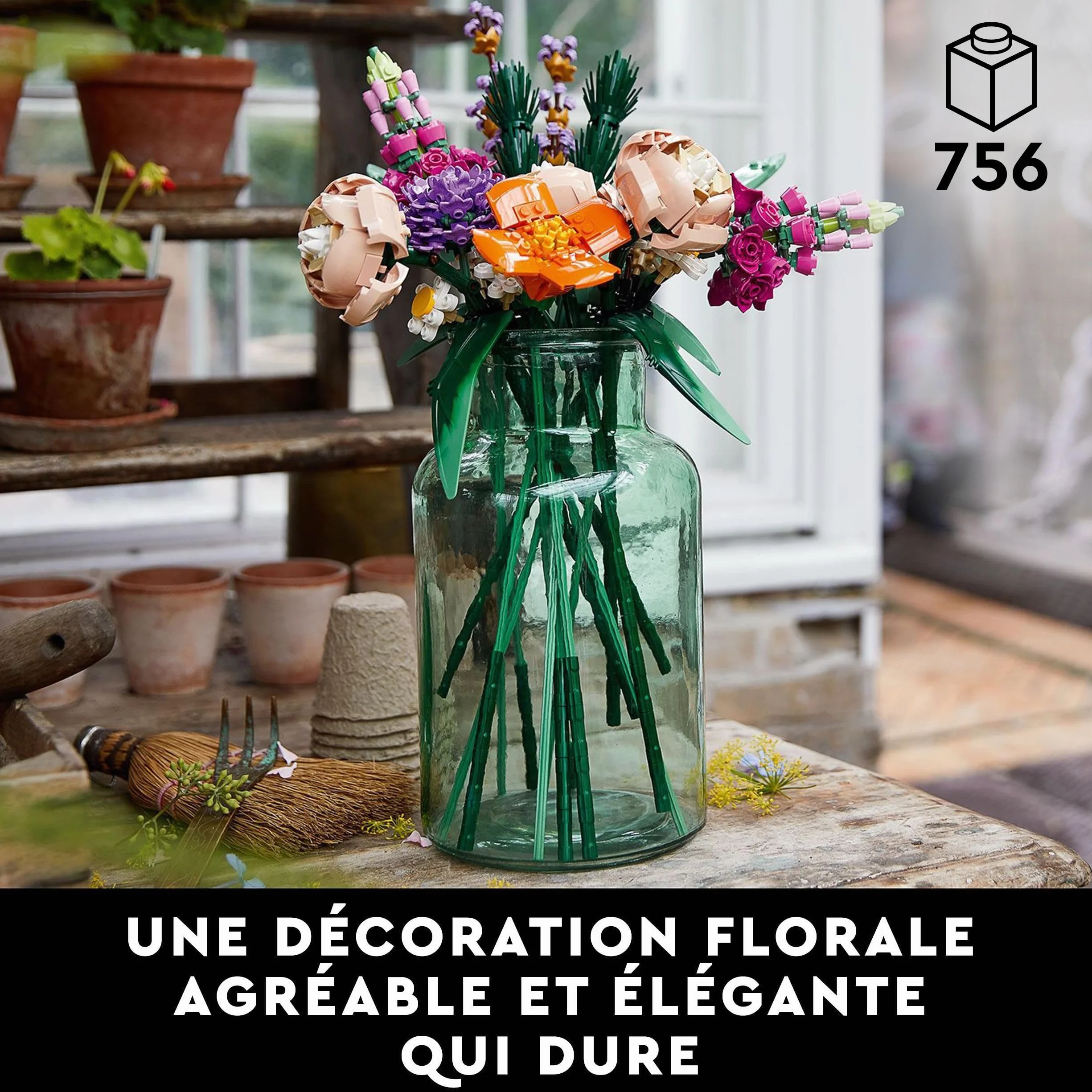 Lego Botanicals Bouquet de Fleurs 10280 Set de Construction, Décoration Intérieure, Cadeau pour Amateur de Plantes