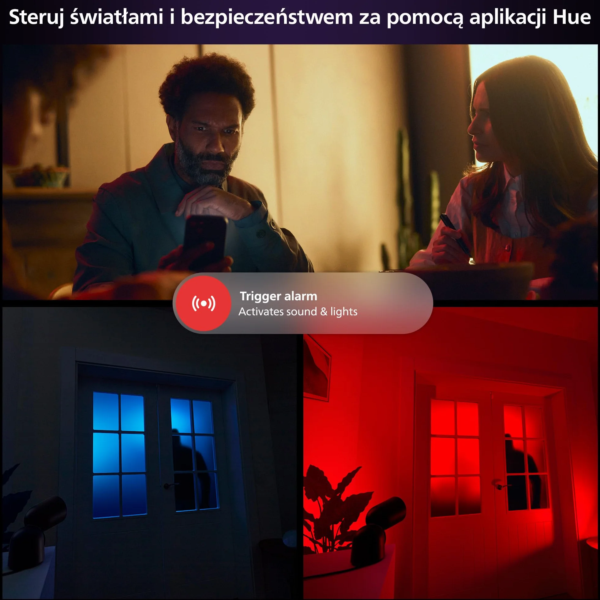 Philips Hue Raven Kamera przewodowa biała