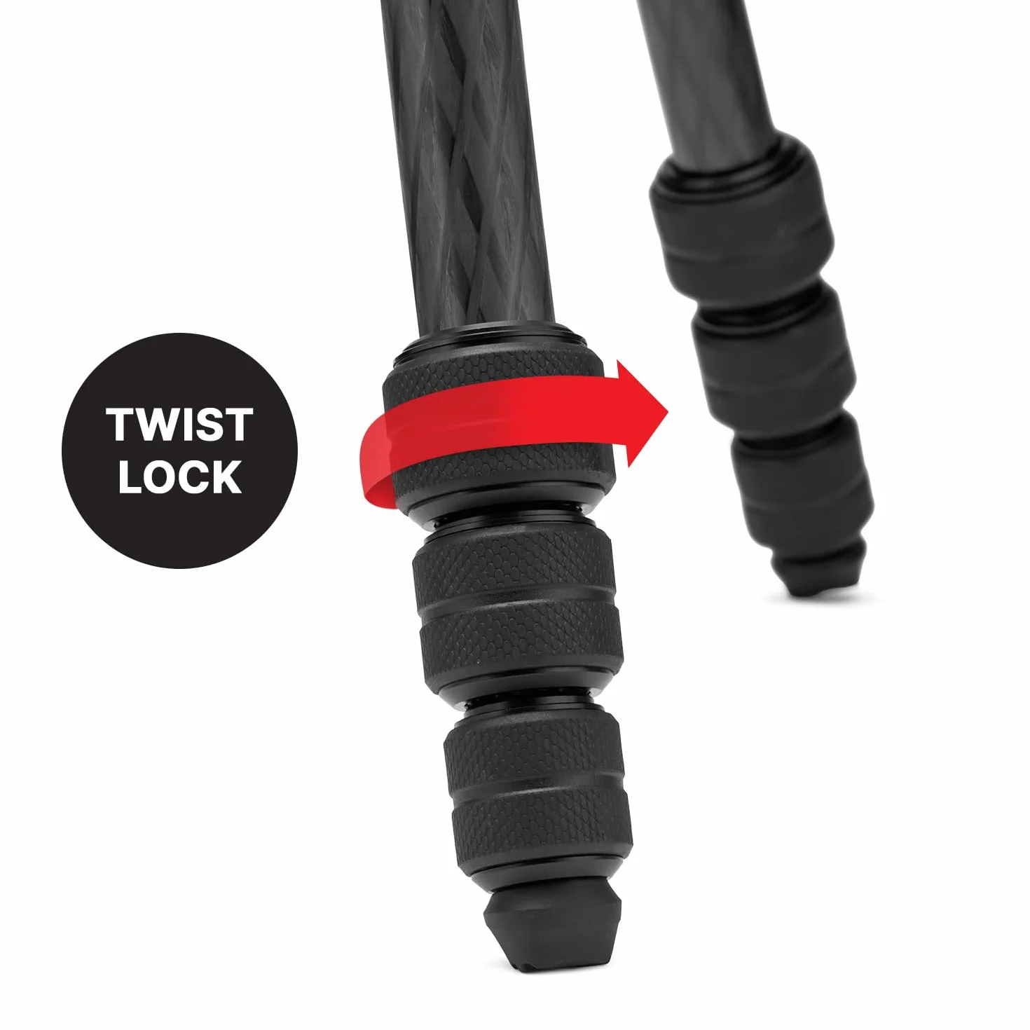 MANFROTTO Kit Befree Advanced AS Carbone bagues de Serrage