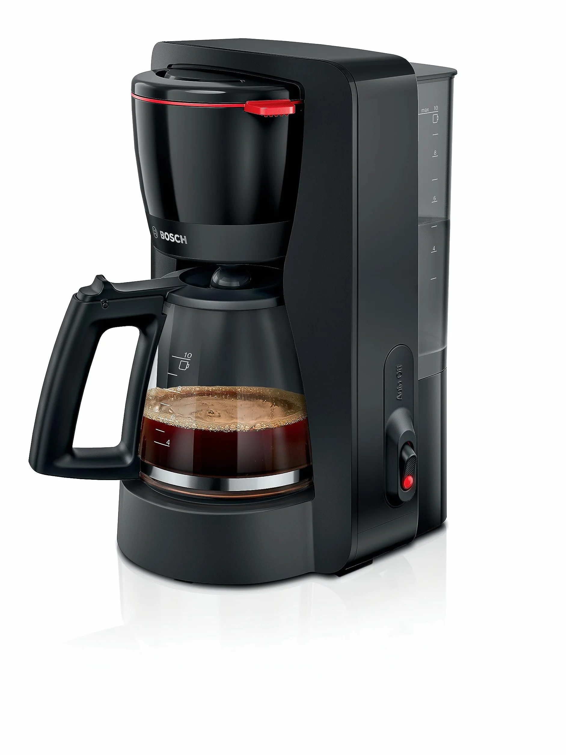 Bosch MyMoment TKA2M113 - Machine à café filtre - réservoir d'eau amovible - arrêt automatique - AromaPlus - fonction Anti-Goutte - maintien au chaud - détartrage facile - Couleur : Noir