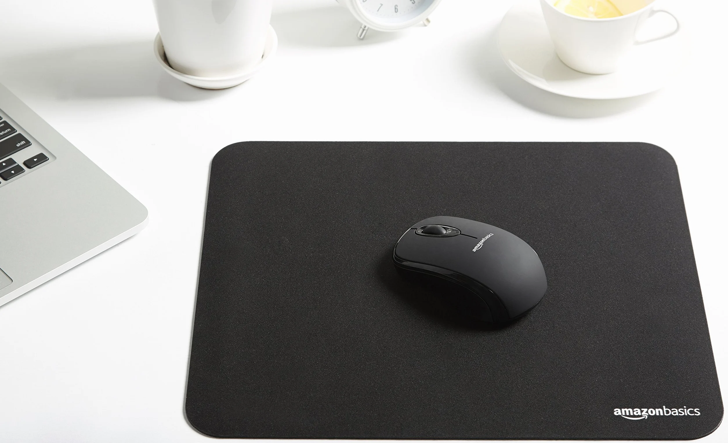 Amazon Basics Podkładka pod mysz dla graczy, standardowa, prostokątna, czarna