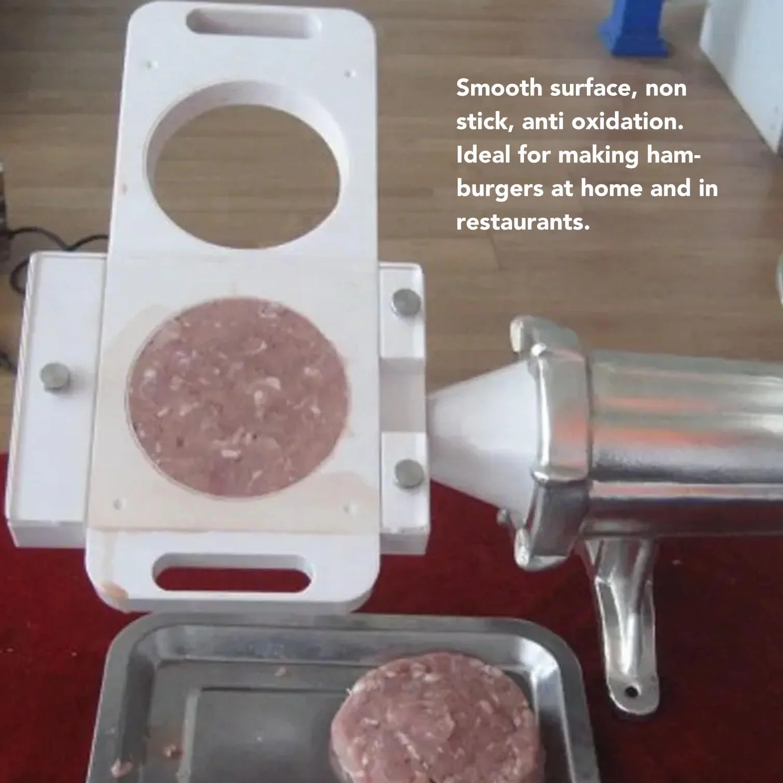 Hamburger en appuyant sur Machine Maker, Auto Hamburger Patty Maker avec 5 Tubes Adaptateur Maison Burger Maker Appuyez sur pour Saucisse Remplisseur Viande