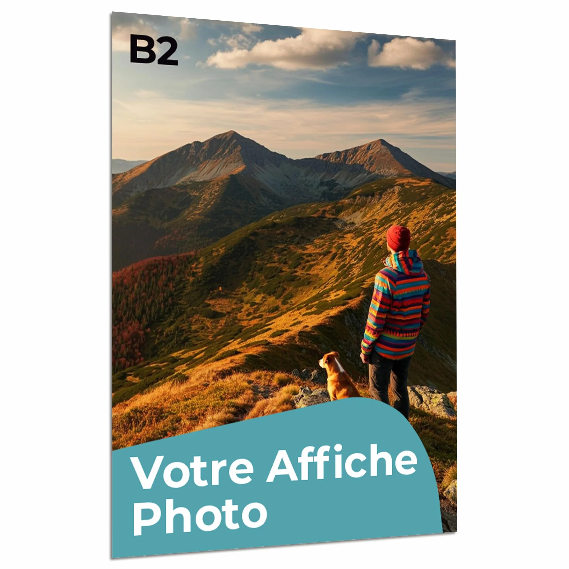 Affiche Personnalisée Cimpress Art Mural Vertical avec Photo Texte A4 A3 A2 A1 B2 50x70.7cm