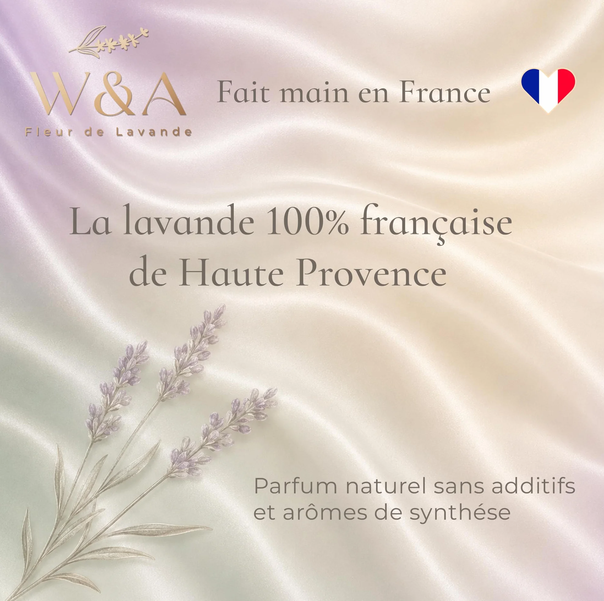 Sachets de Lavande en Satin Lavande Française de Provence Anti-Mites Naturel Coffret Cadeau 16 Sachets