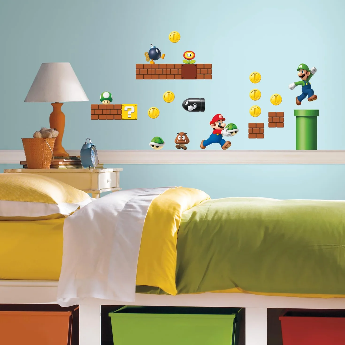 Naklejki Repozycjonowalne Nintendo Super Mario Scena Gry